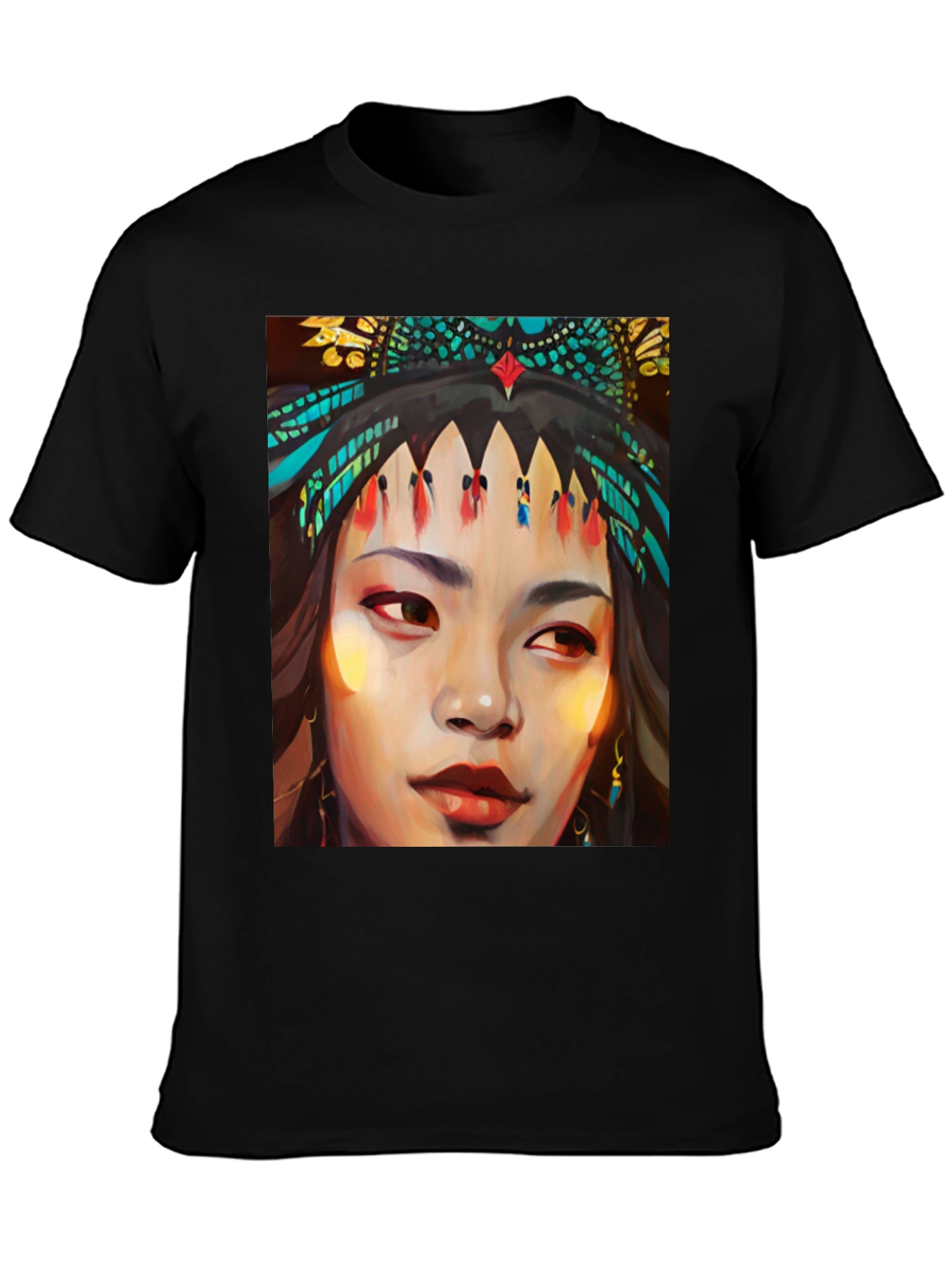 Native Woman Art Graphic T-Shirt