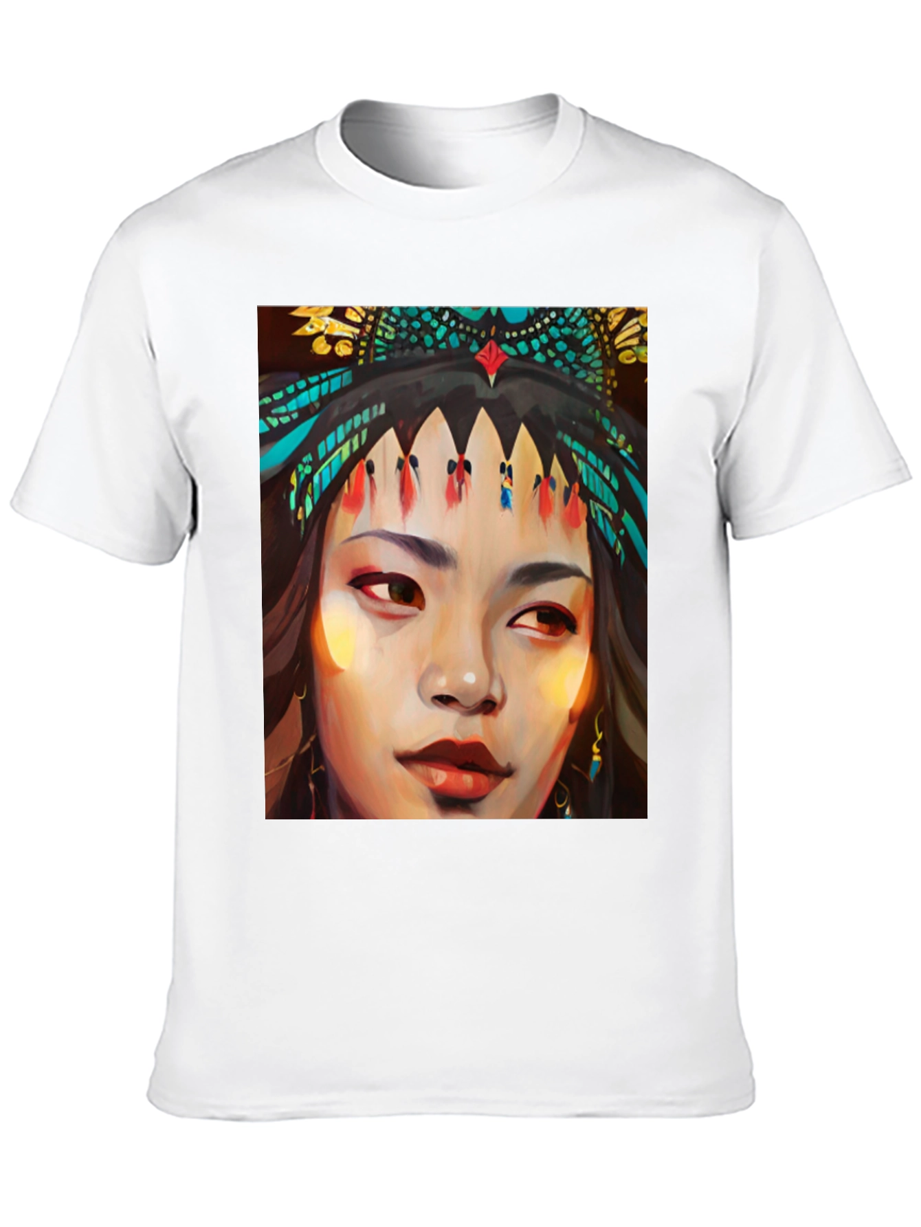 Native Woman Art Graphic T-Shirt