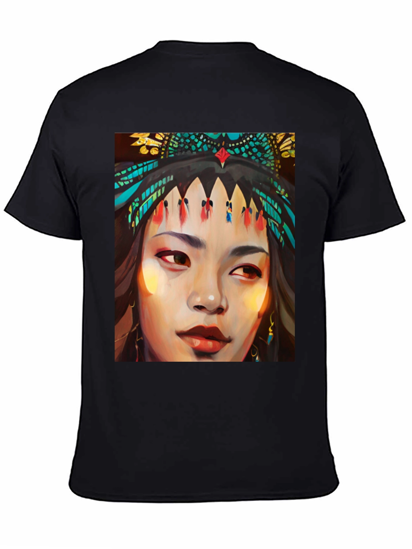 Native Woman Art Graphic T-Shirt