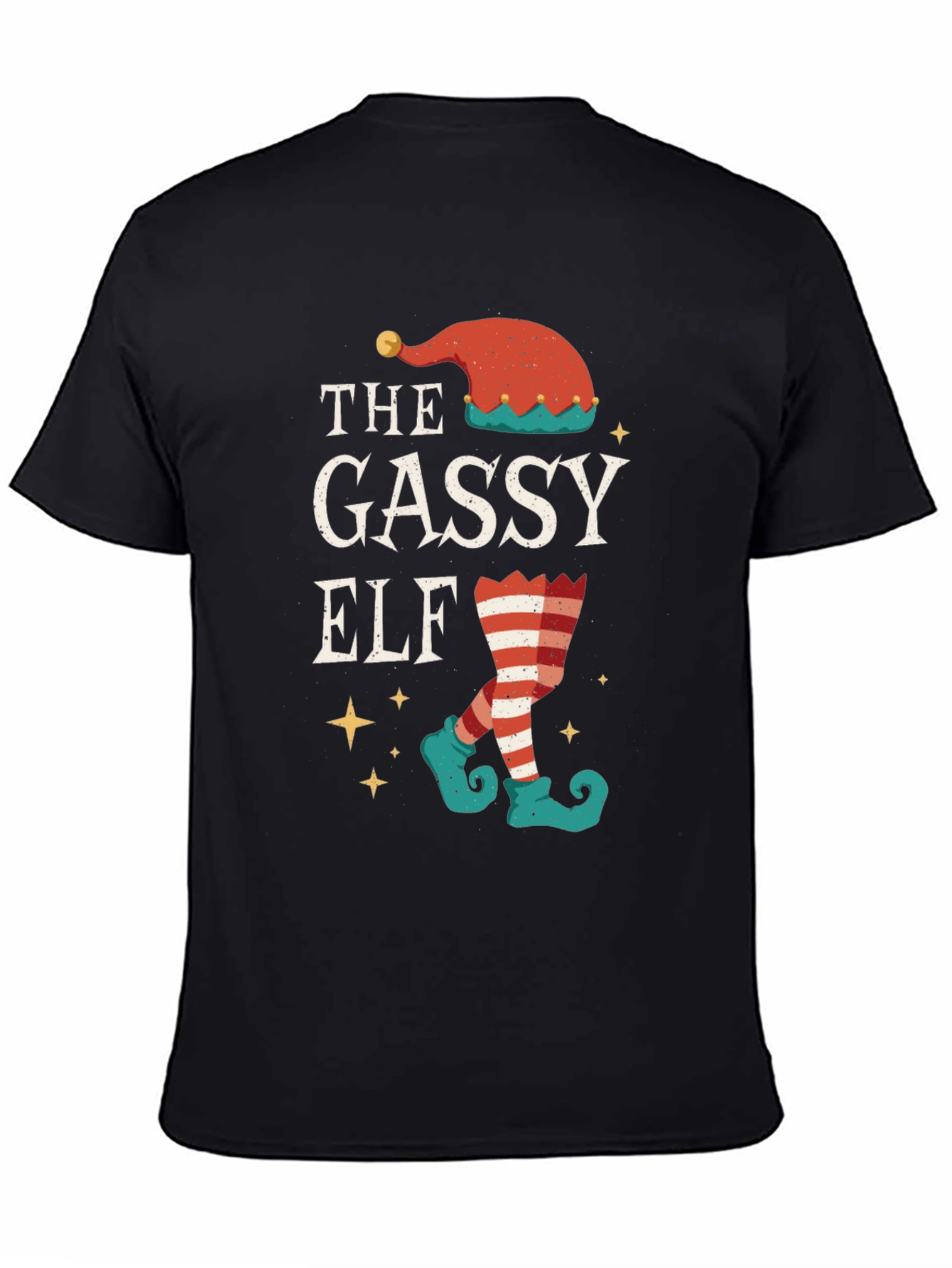 Gassy Elf Christmas T-Shirt - Holiday Humor Tee