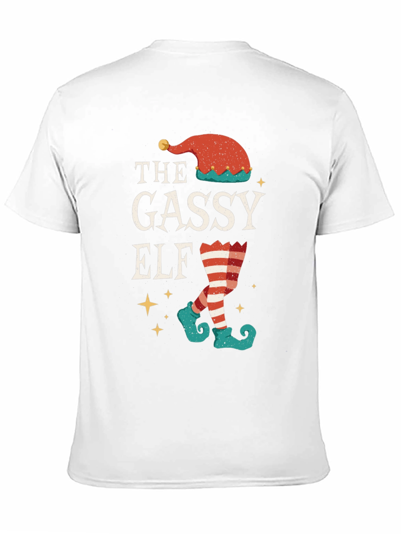 Gassy Elf Christmas T-Shirt - Holiday Humor Tee