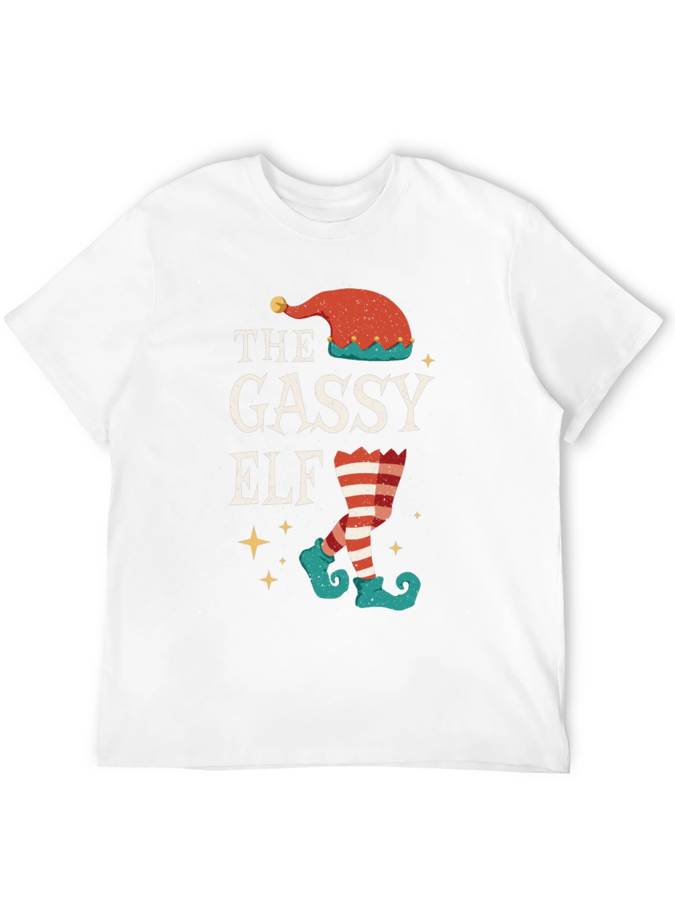 Gassy Elf Christmas T-Shirt - Holiday Humor Tee