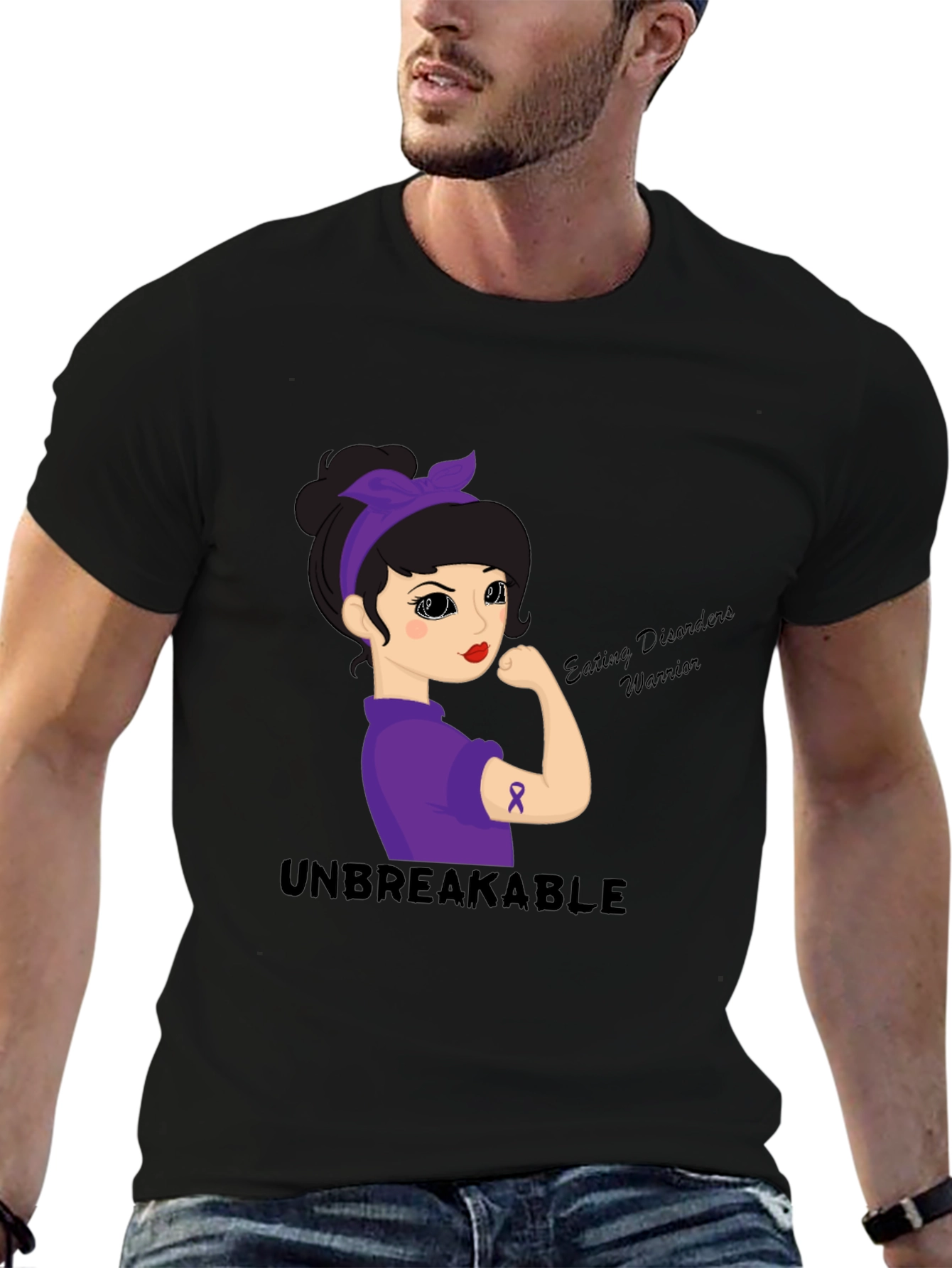 Unbreakable Eating Disorders Warrior Graphic Tee