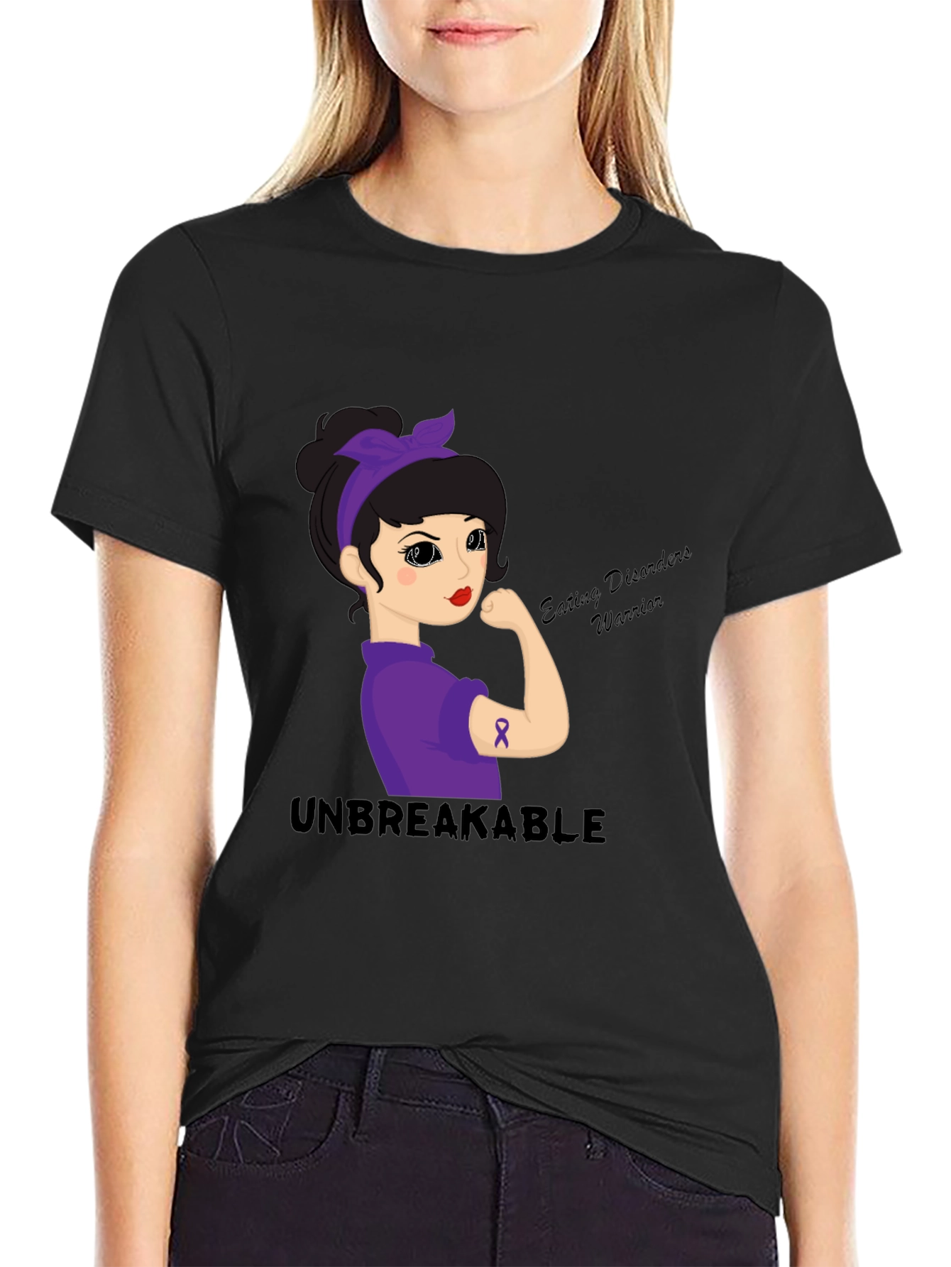 Unbreakable Eating Disorders Warrior Graphic Tee
