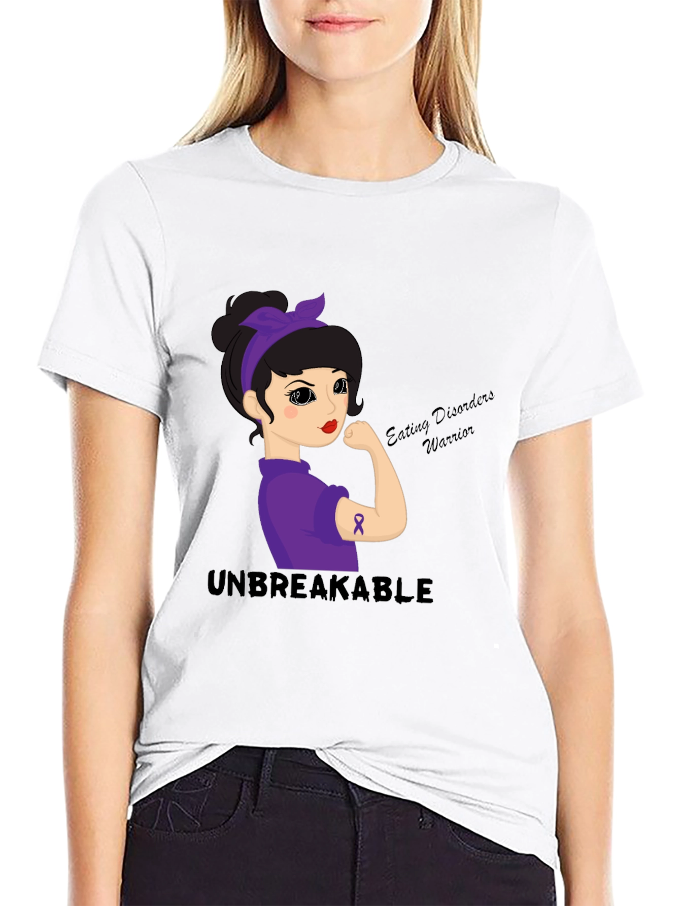 Unbreakable Eating Disorders Warrior Graphic Tee