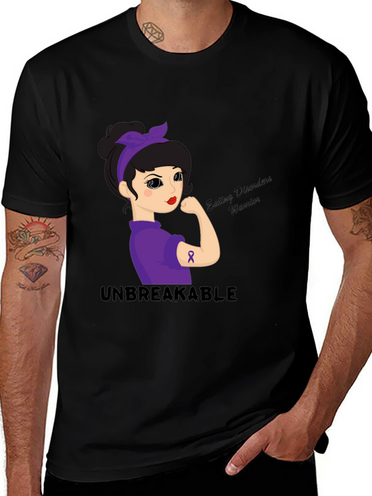 Unbreakable Eating Disorders Warrior Graphic Tee