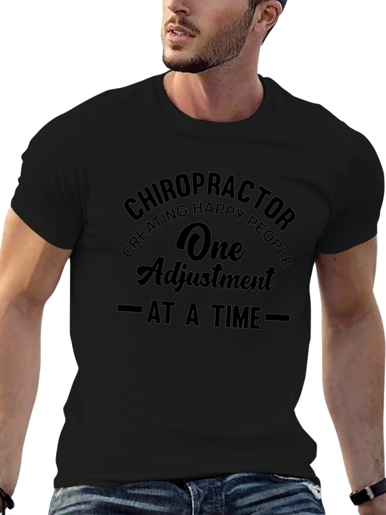 Chiropractor Adjustment Black T-Shirt