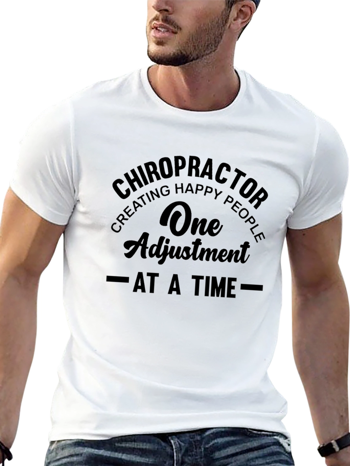 Chiropractor Adjustment Black T-Shirt
