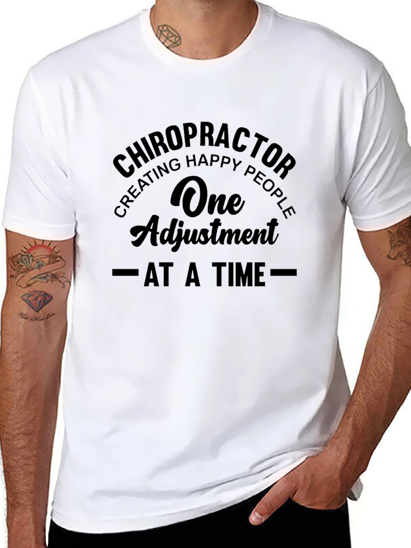 Chiropractor Adjustment Black T-Shirt