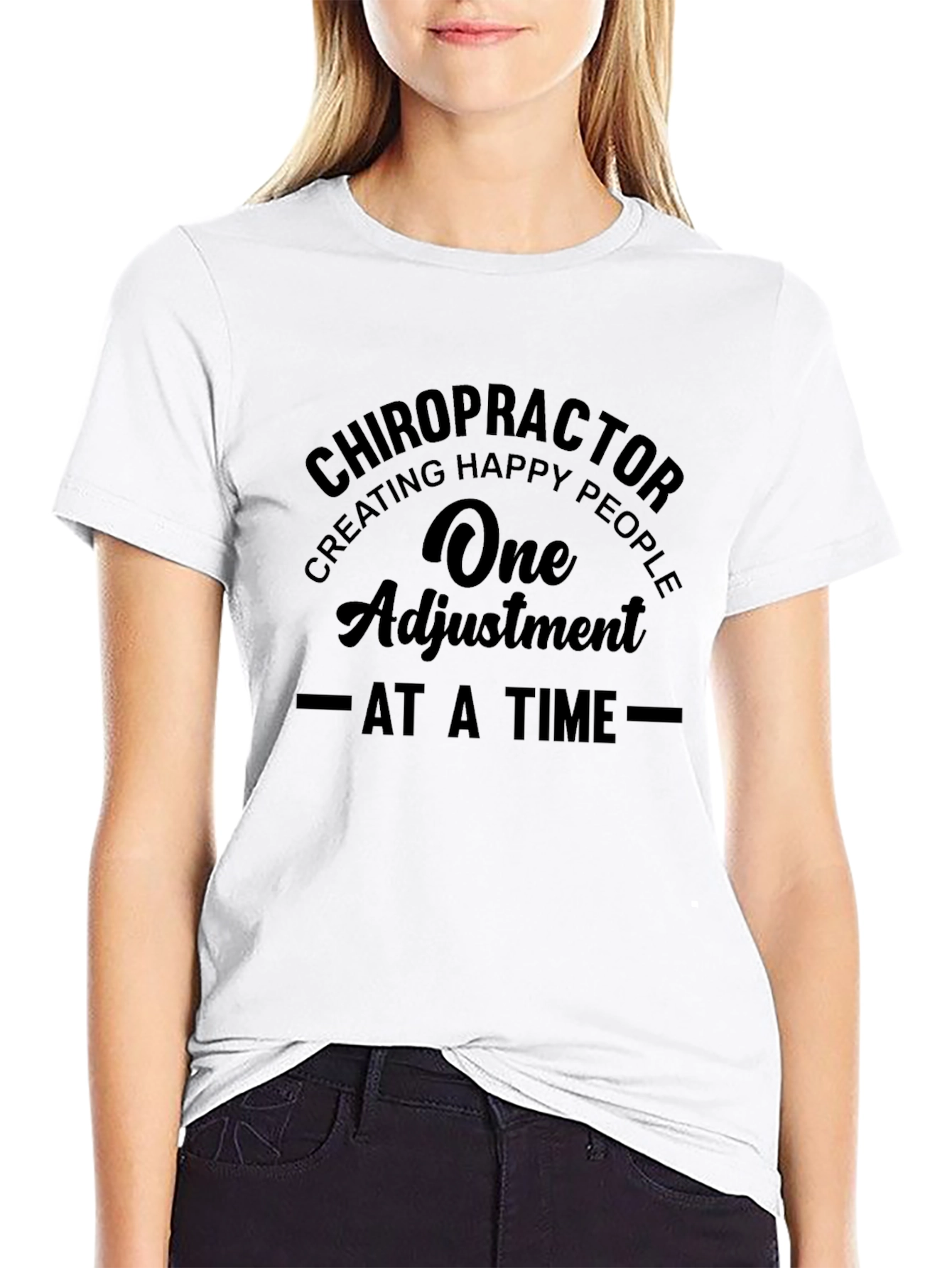 Chiropractor Adjustment Black T-Shirt