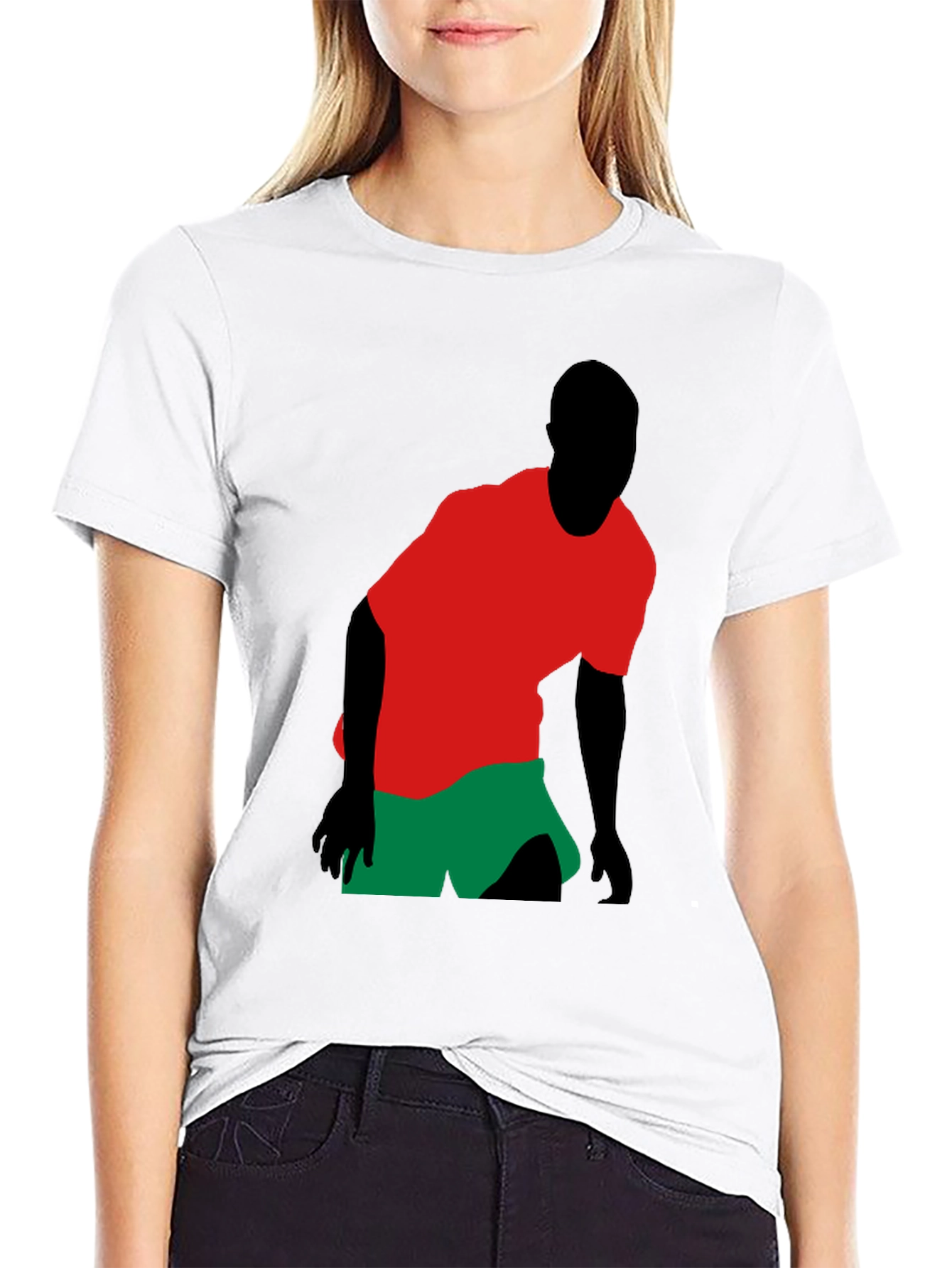 Statement Black T-Shirt with Graphic Design