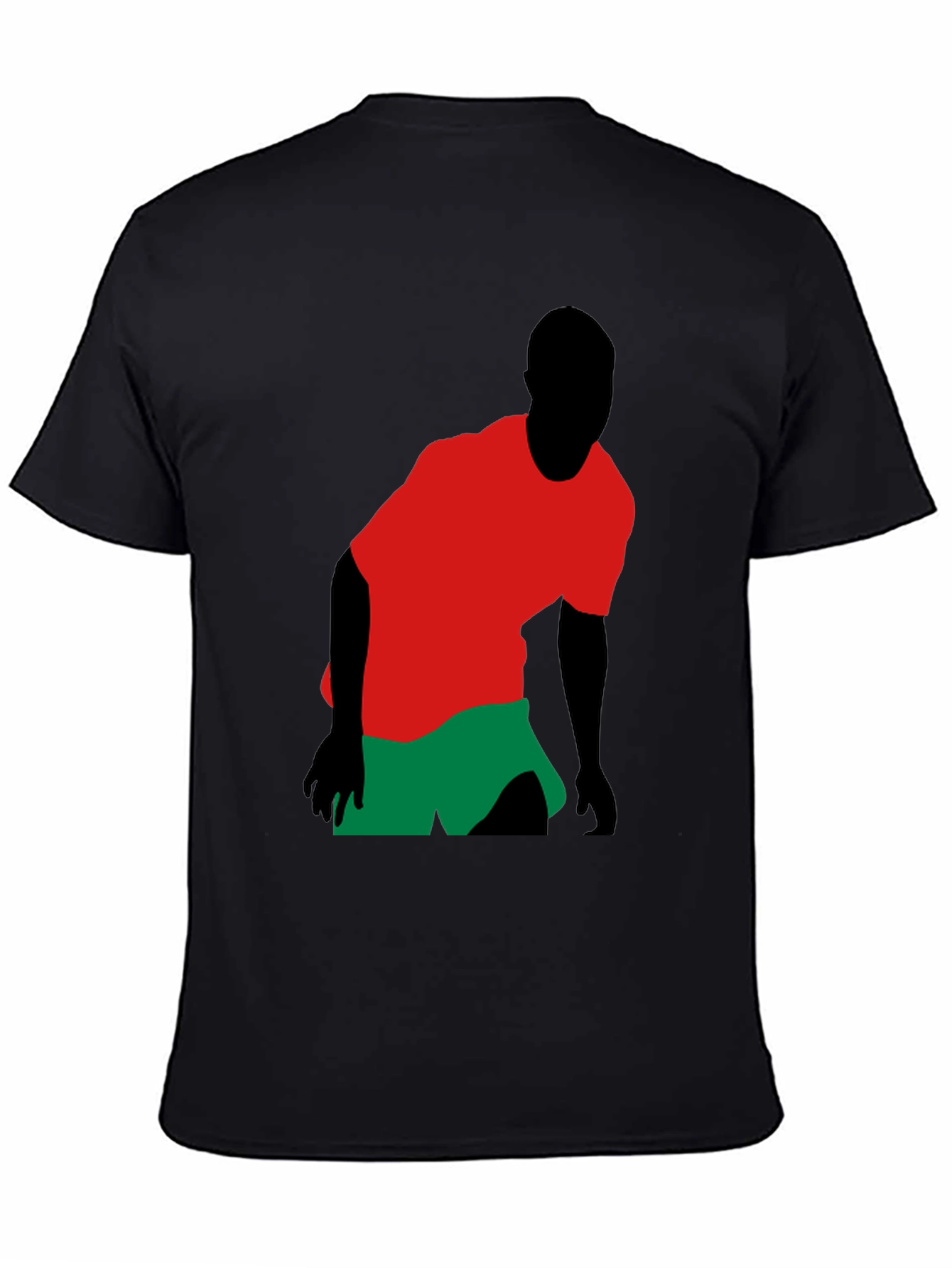 Statement Black T-Shirt with Graphic Design