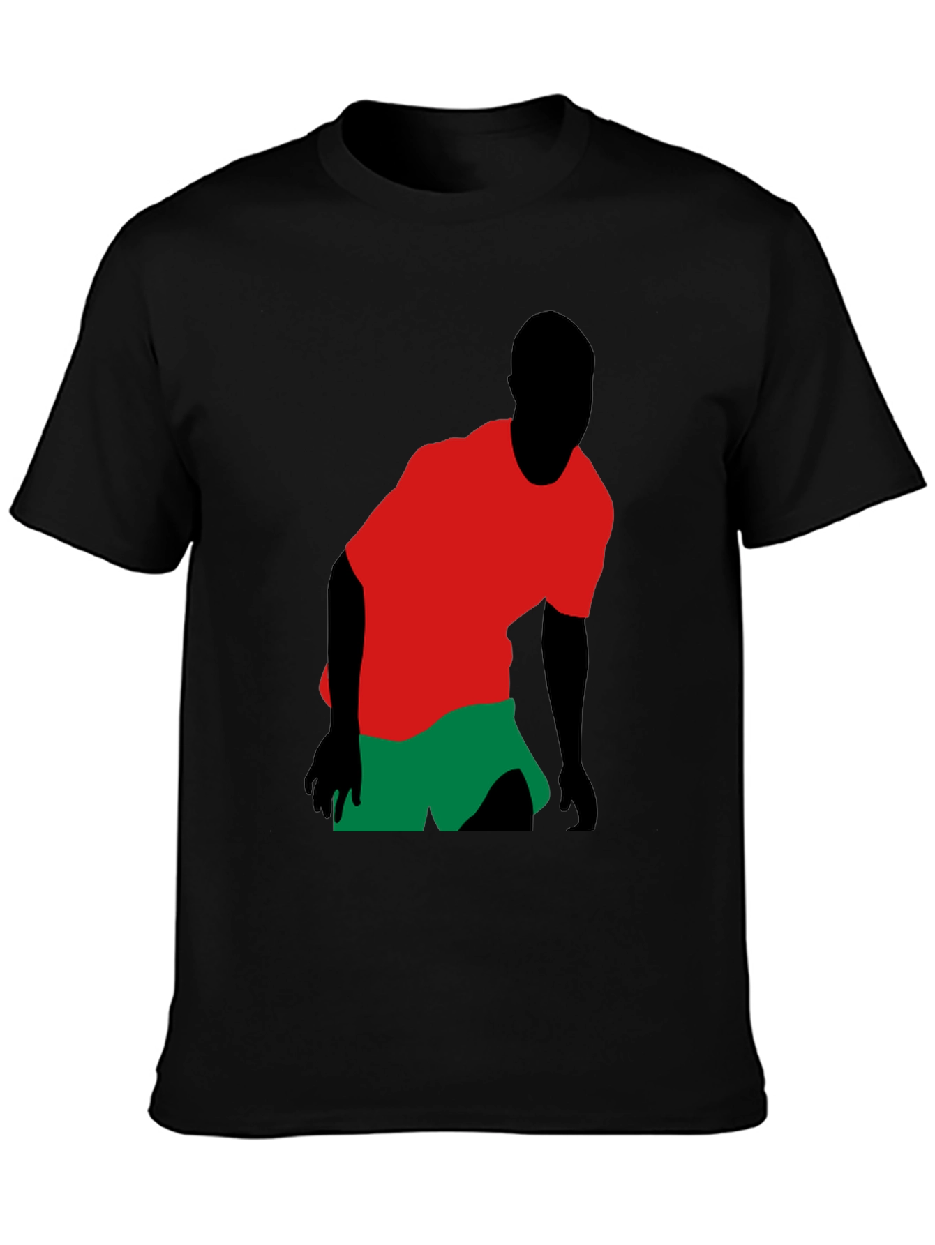 Statement Black T-Shirt with Graphic Design