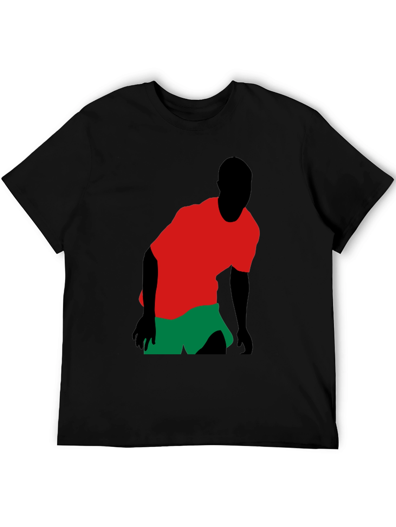 Statement Black T-Shirt with Graphic Design