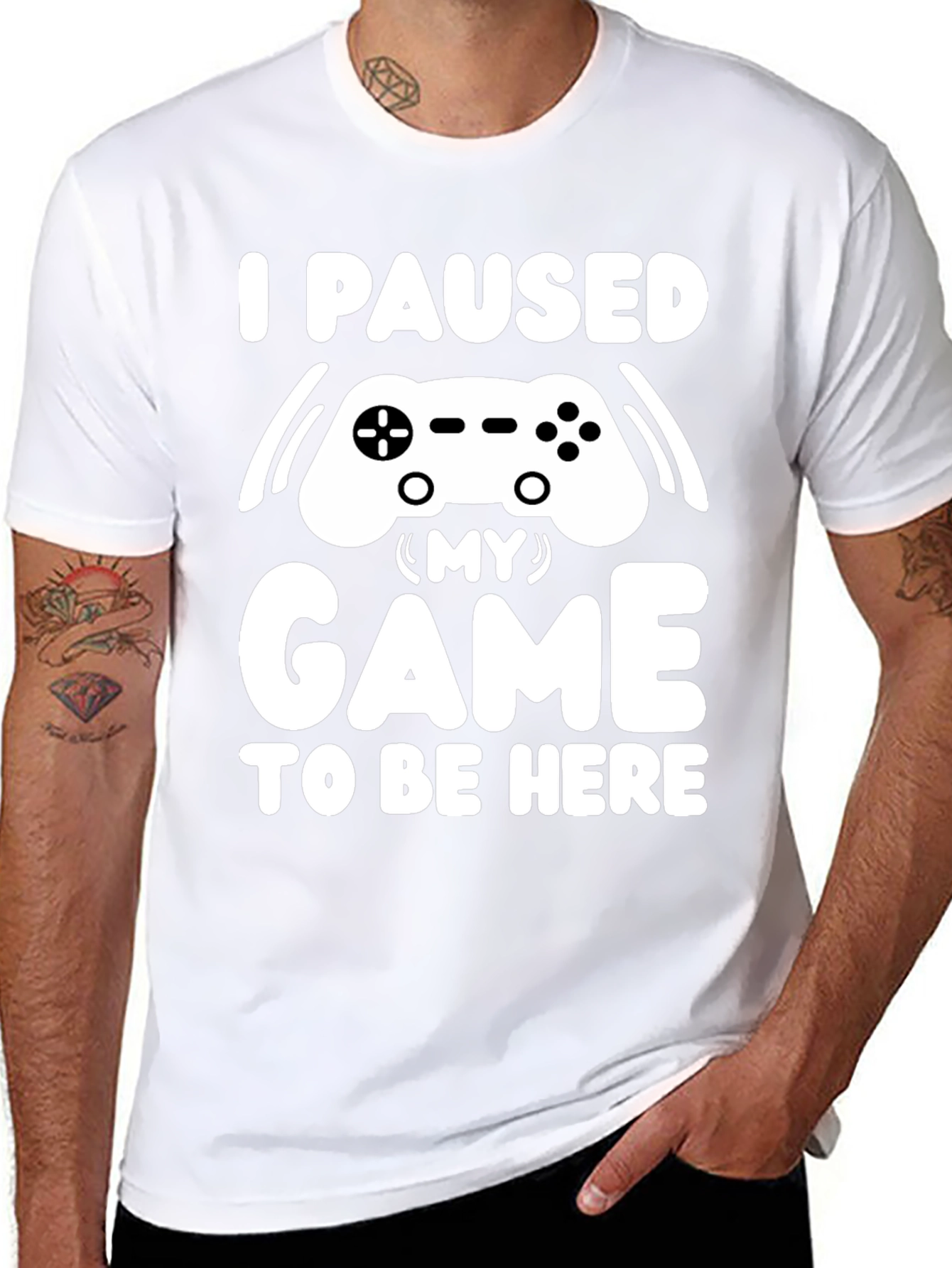 I Paused My Game T-Shirt Gamer Tee