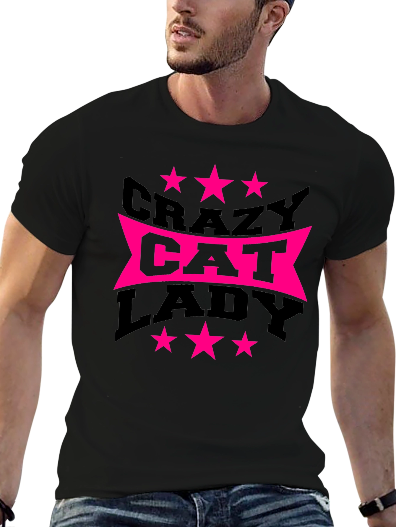 Crazy Cat Lady T-Shirt - Novelty Graphic Tee