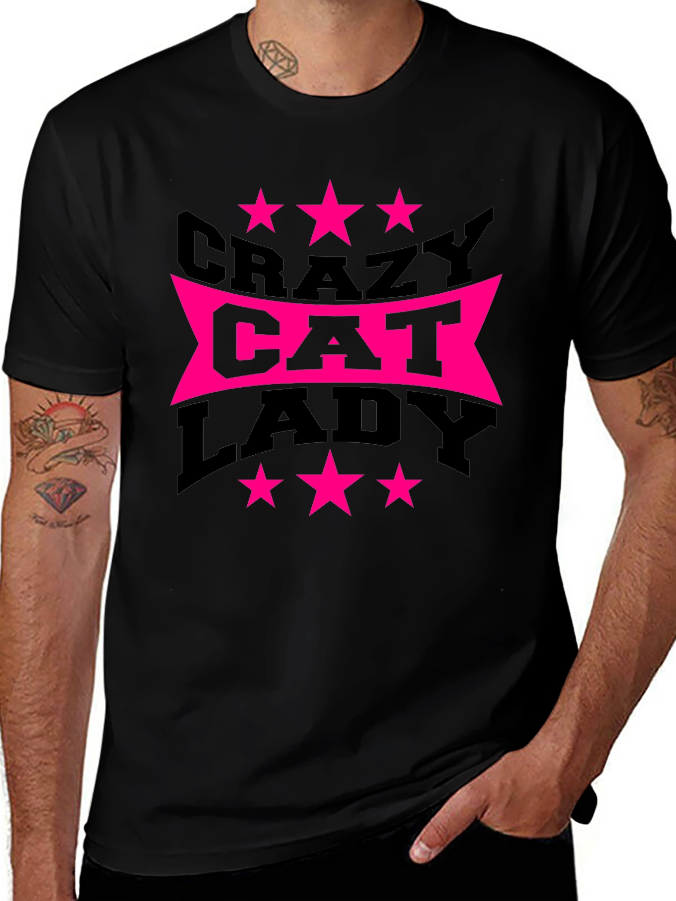 Crazy Cat Lady T-Shirt - Novelty Graphic Tee