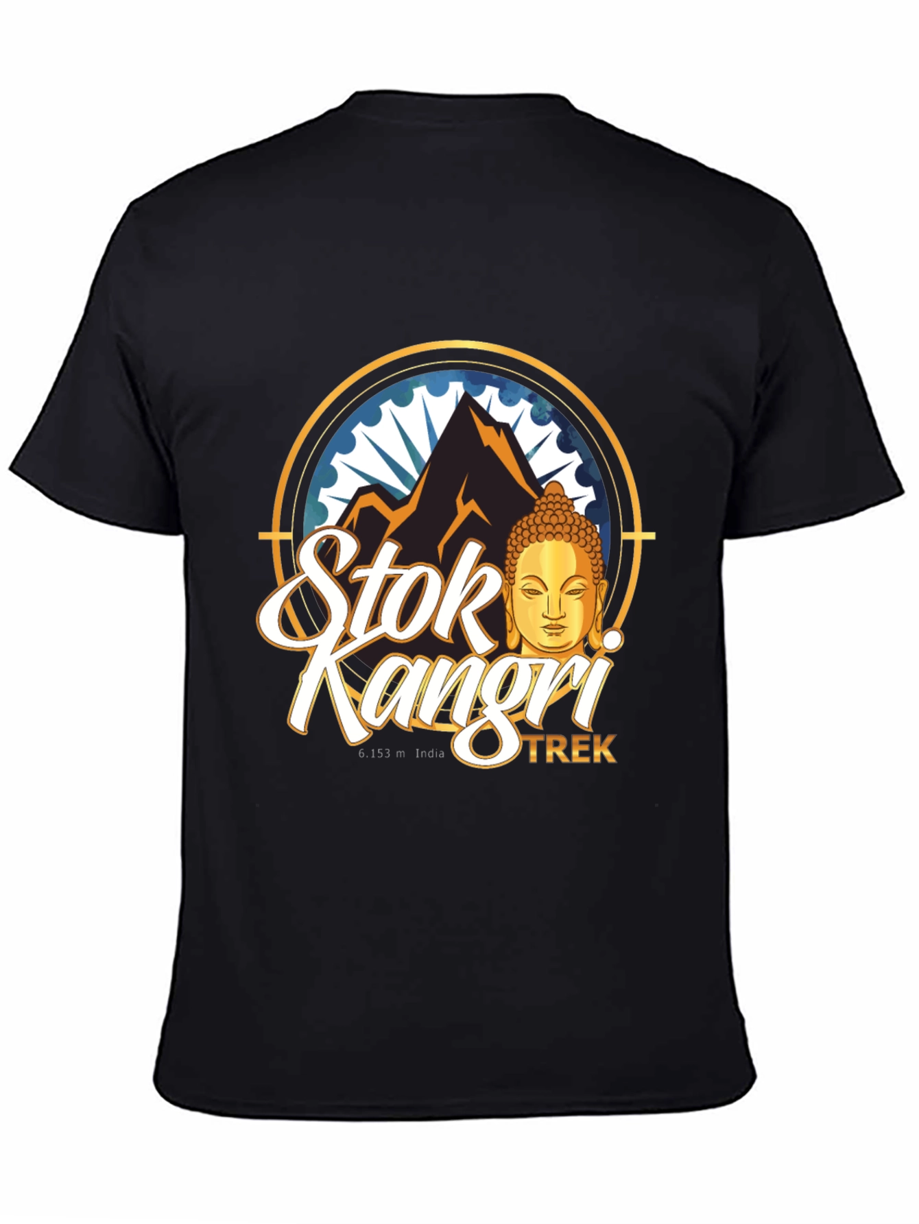 Stok Kangri Trek Black T-Shirt
