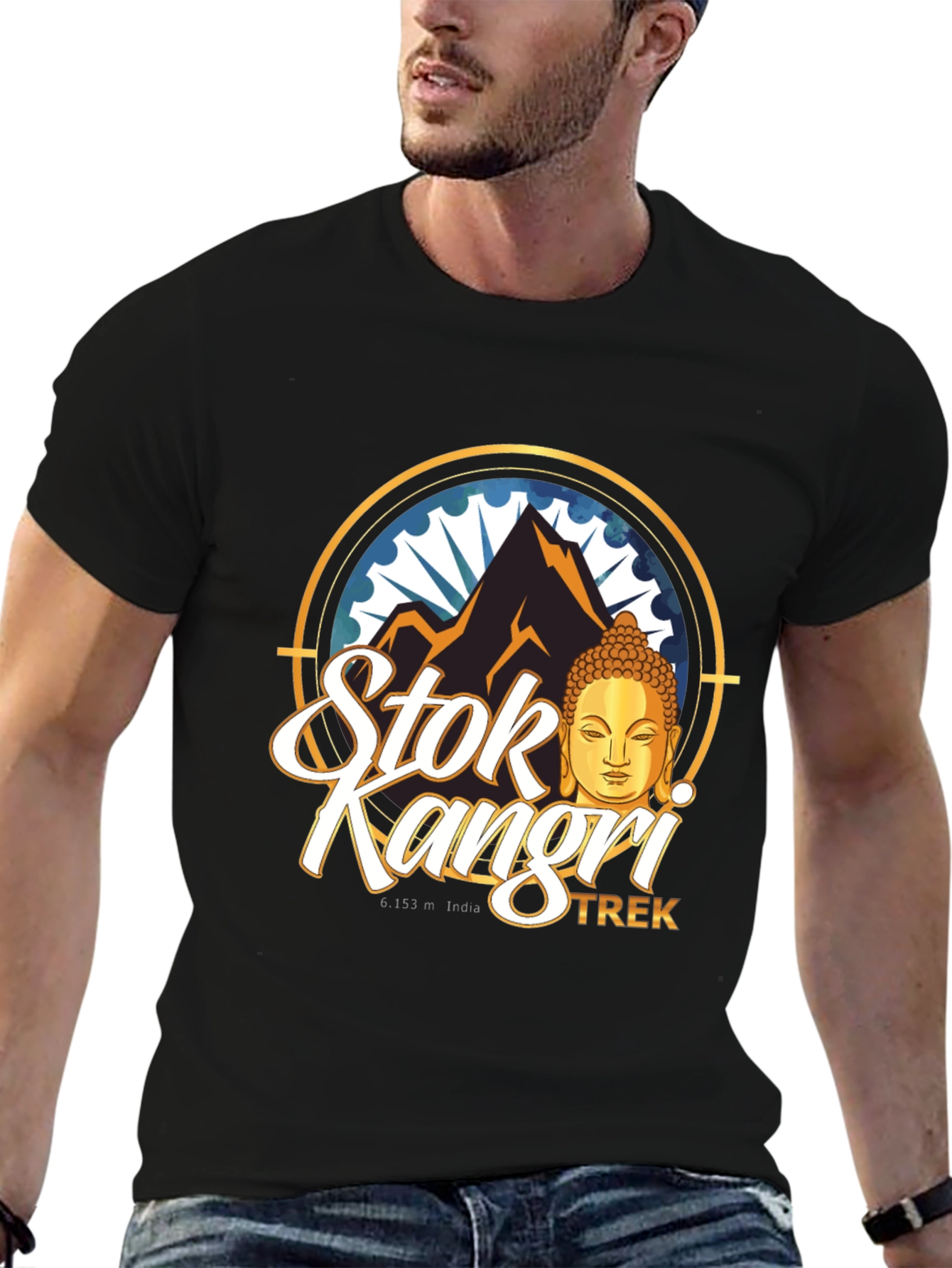 Stok Kangri Trek Black T-Shirt