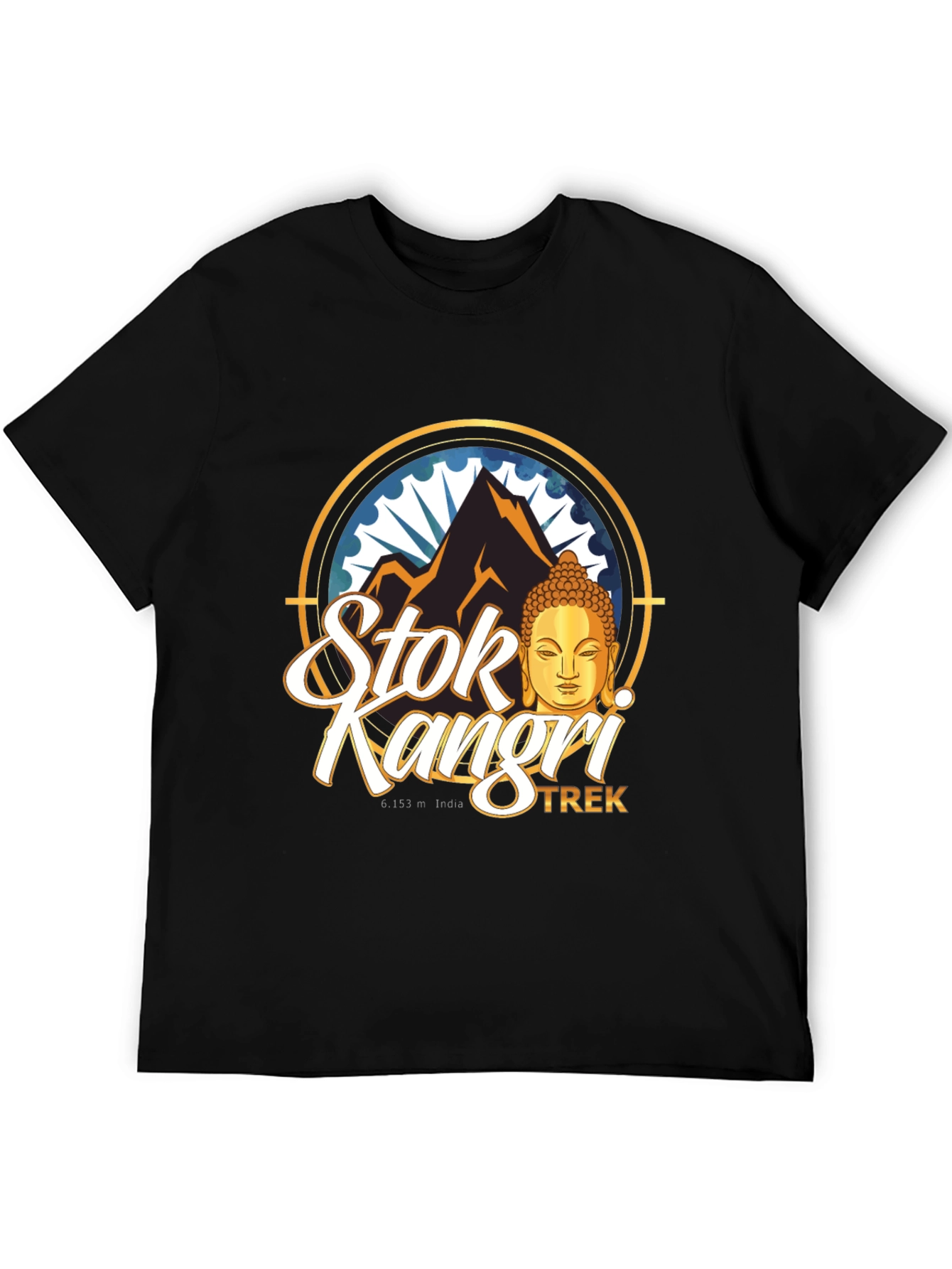 Stok Kangri Trek Black T-Shirt