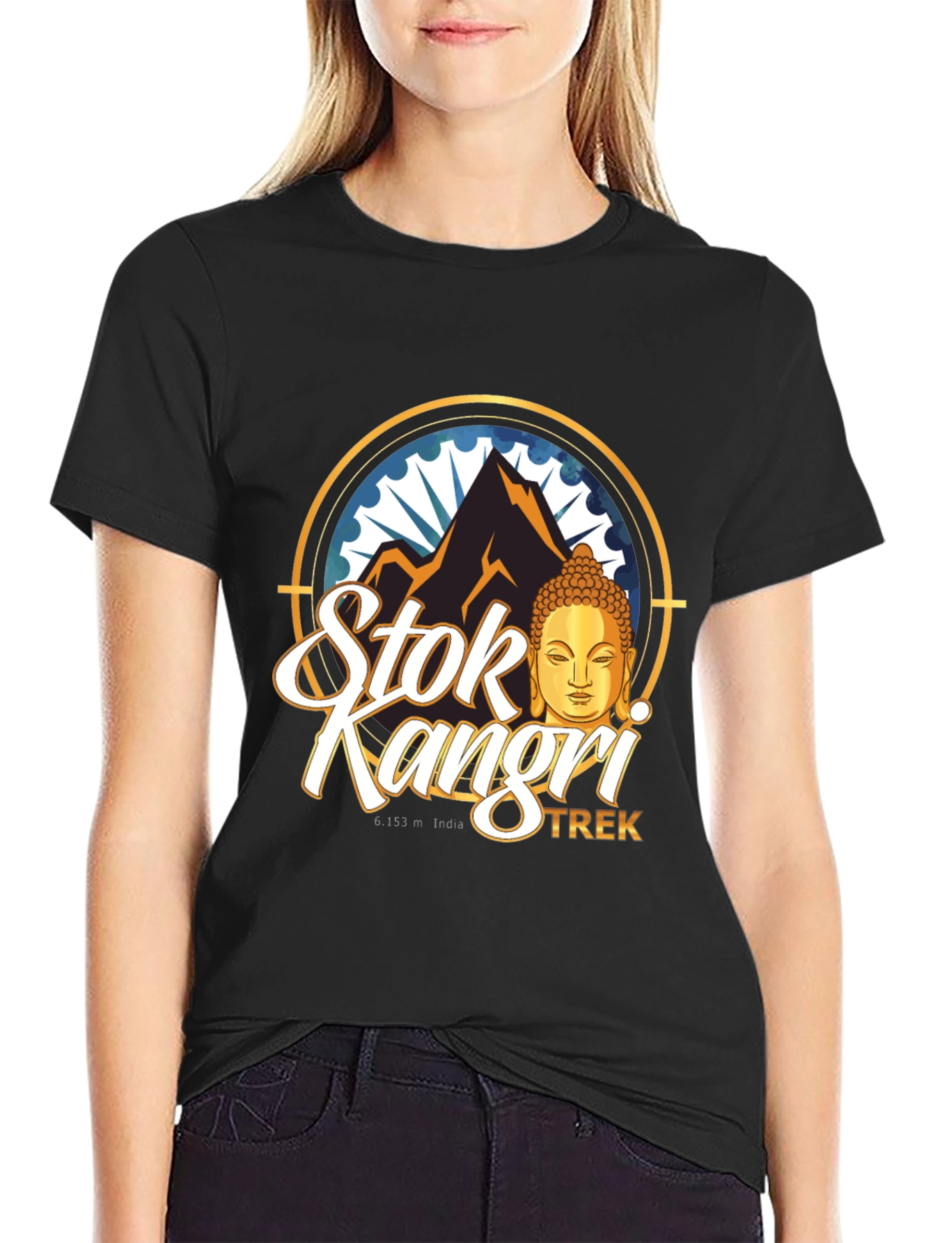 Stok Kangri Trek Black T-Shirt