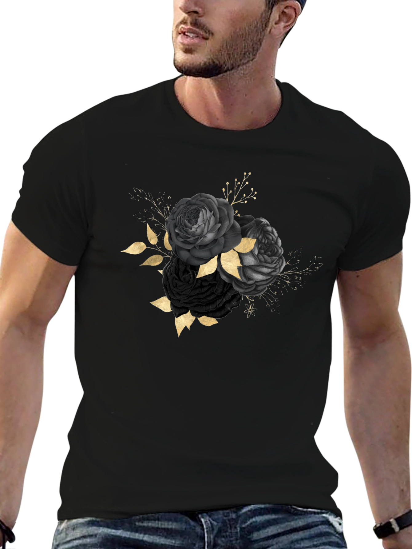 Black Roses Graphic T-Shirt