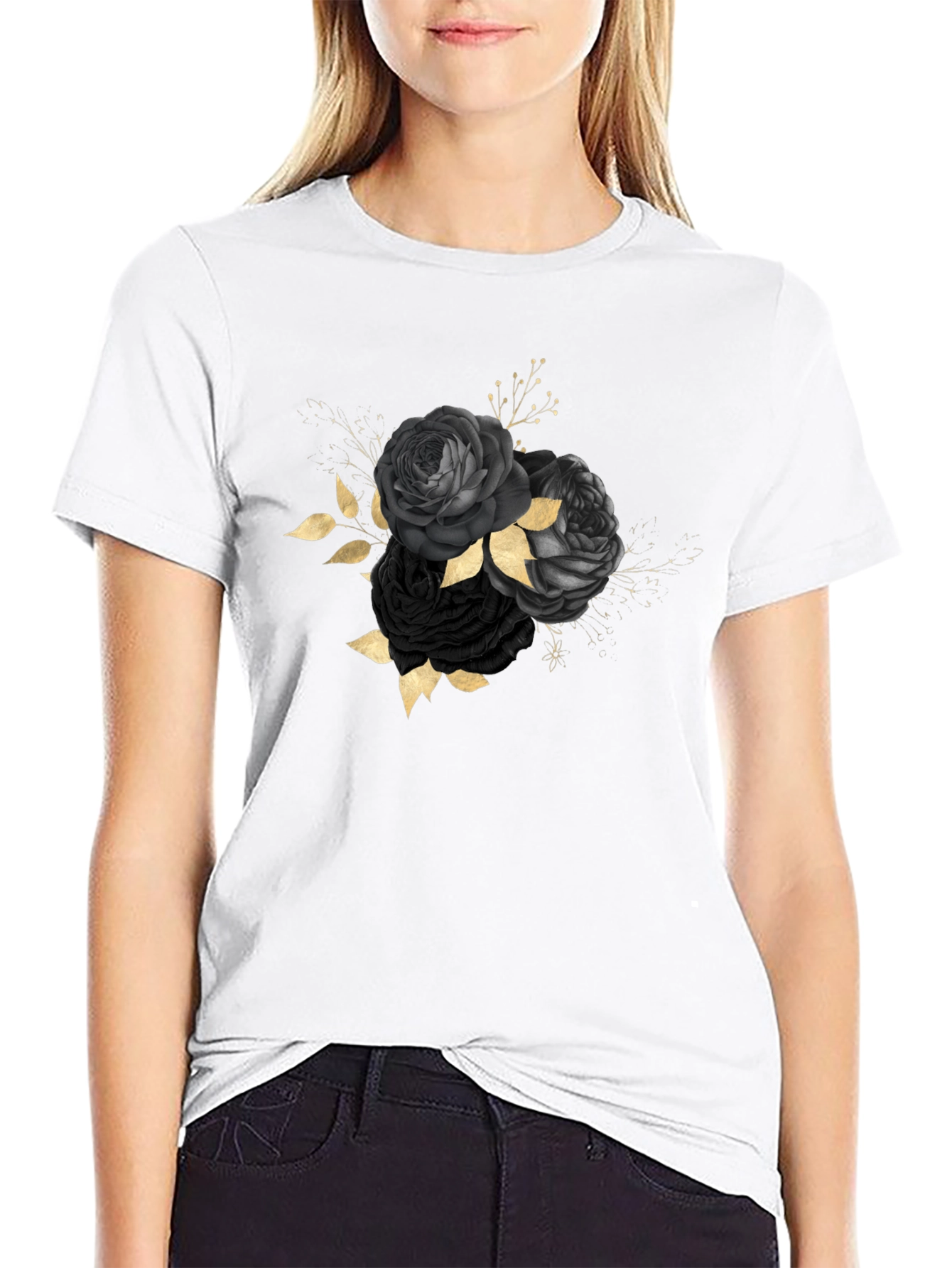 Black Roses Graphic T-Shirt