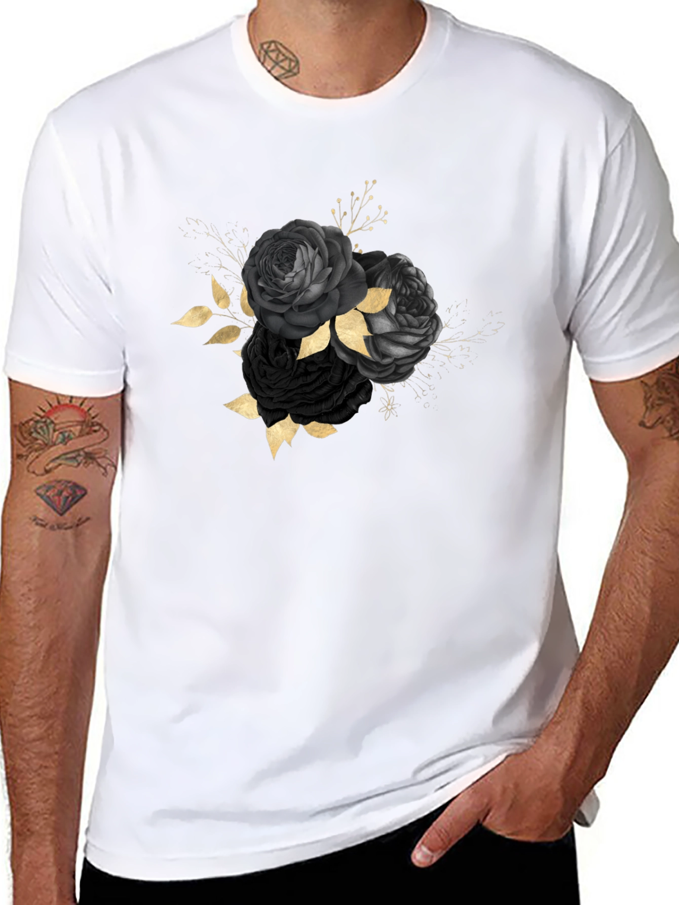 Black Roses Graphic T-Shirt