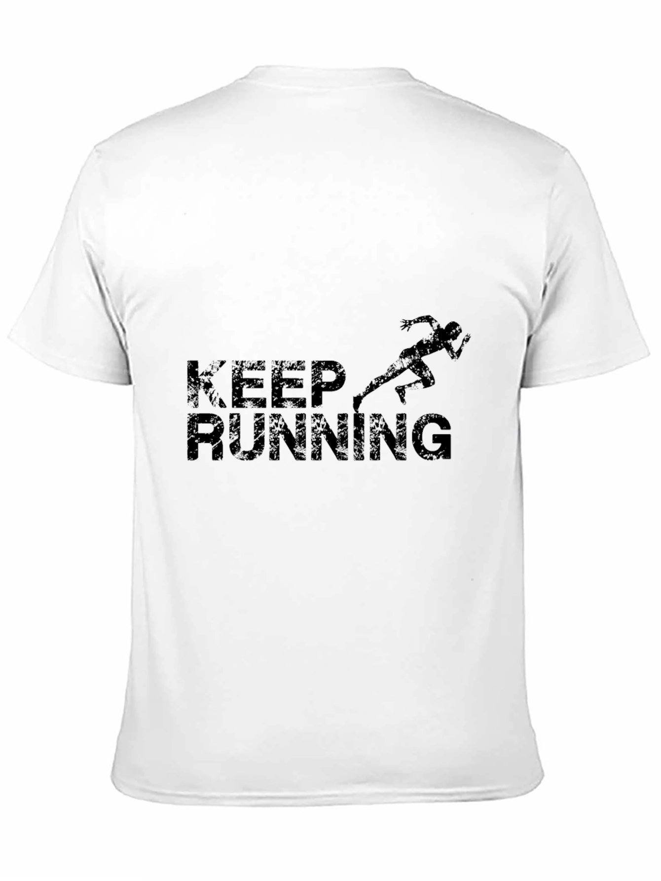 Keep Running T-Shirt - Black Athletic Design
