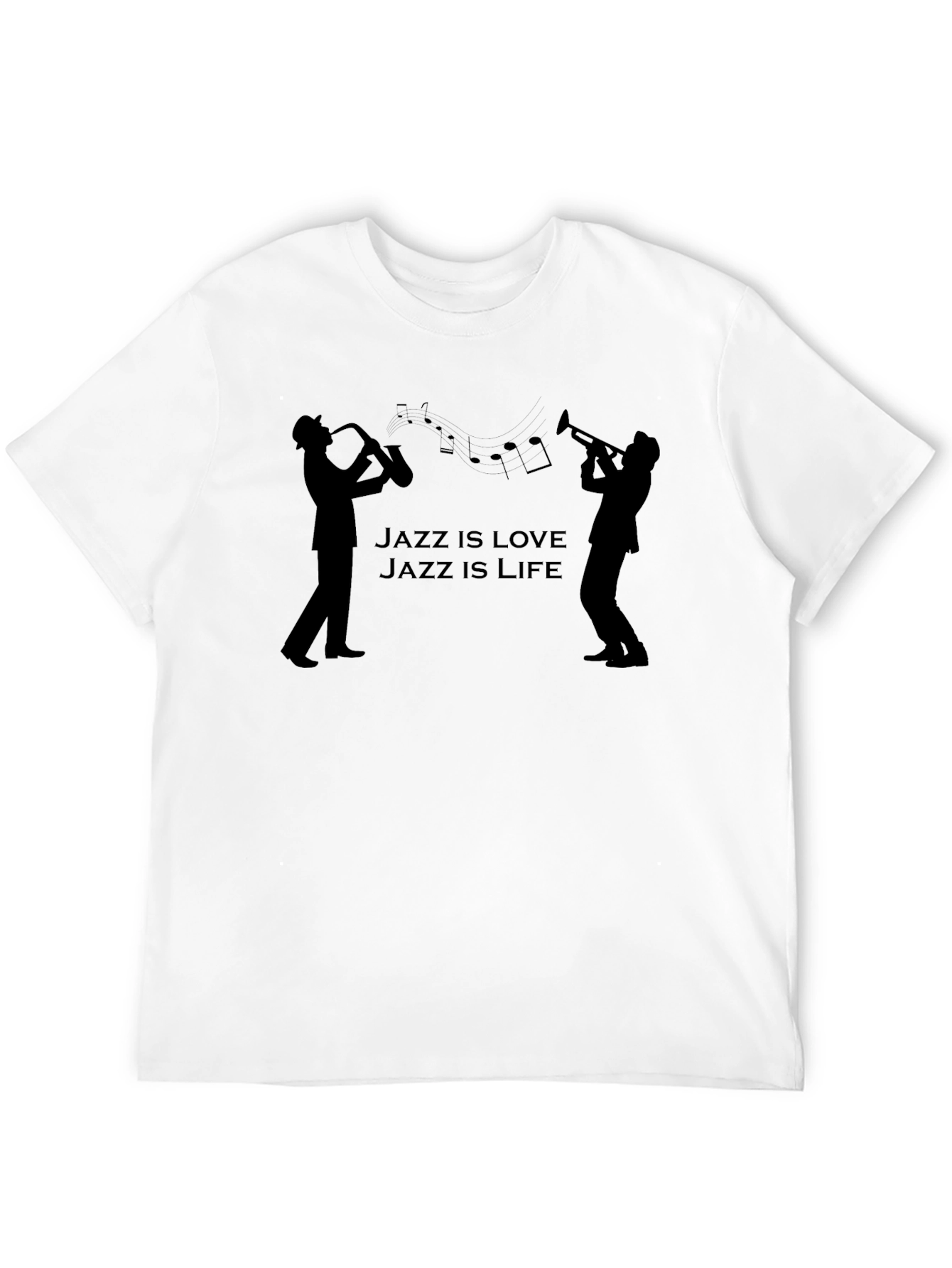 Jazz is Love Jazz is Life Black T-Shirt
