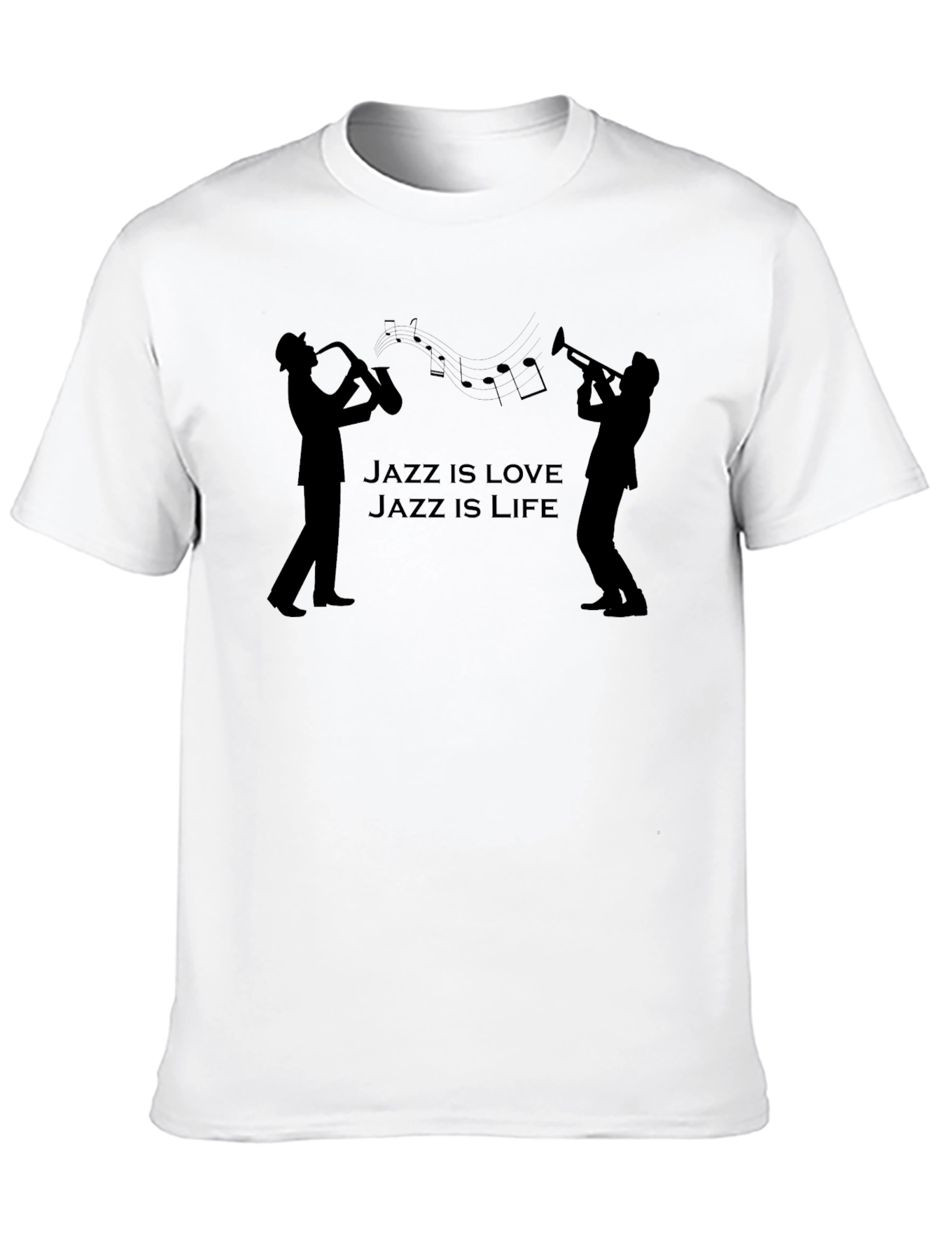 Jazz is Love Jazz is Life Black T-Shirt