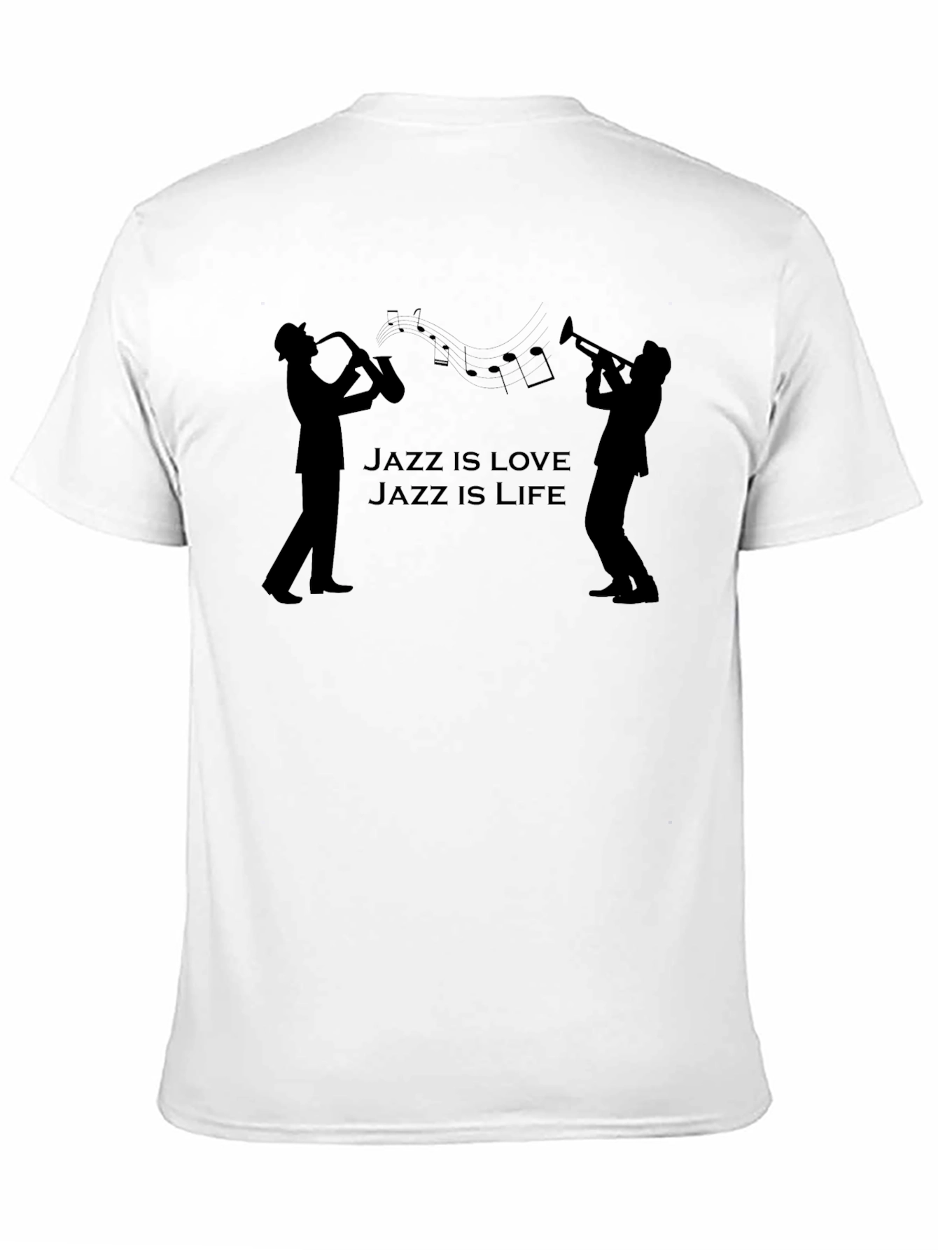 Jazz is Love Jazz is Life Black T-Shirt