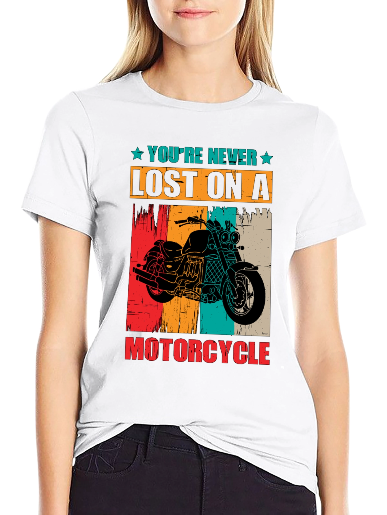 Youre Never Lost On A Motorcycle Graphic T-Shirt