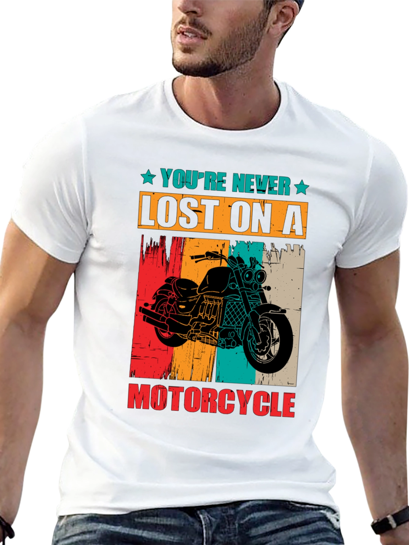 Youre Never Lost On A Motorcycle Graphic T-Shirt