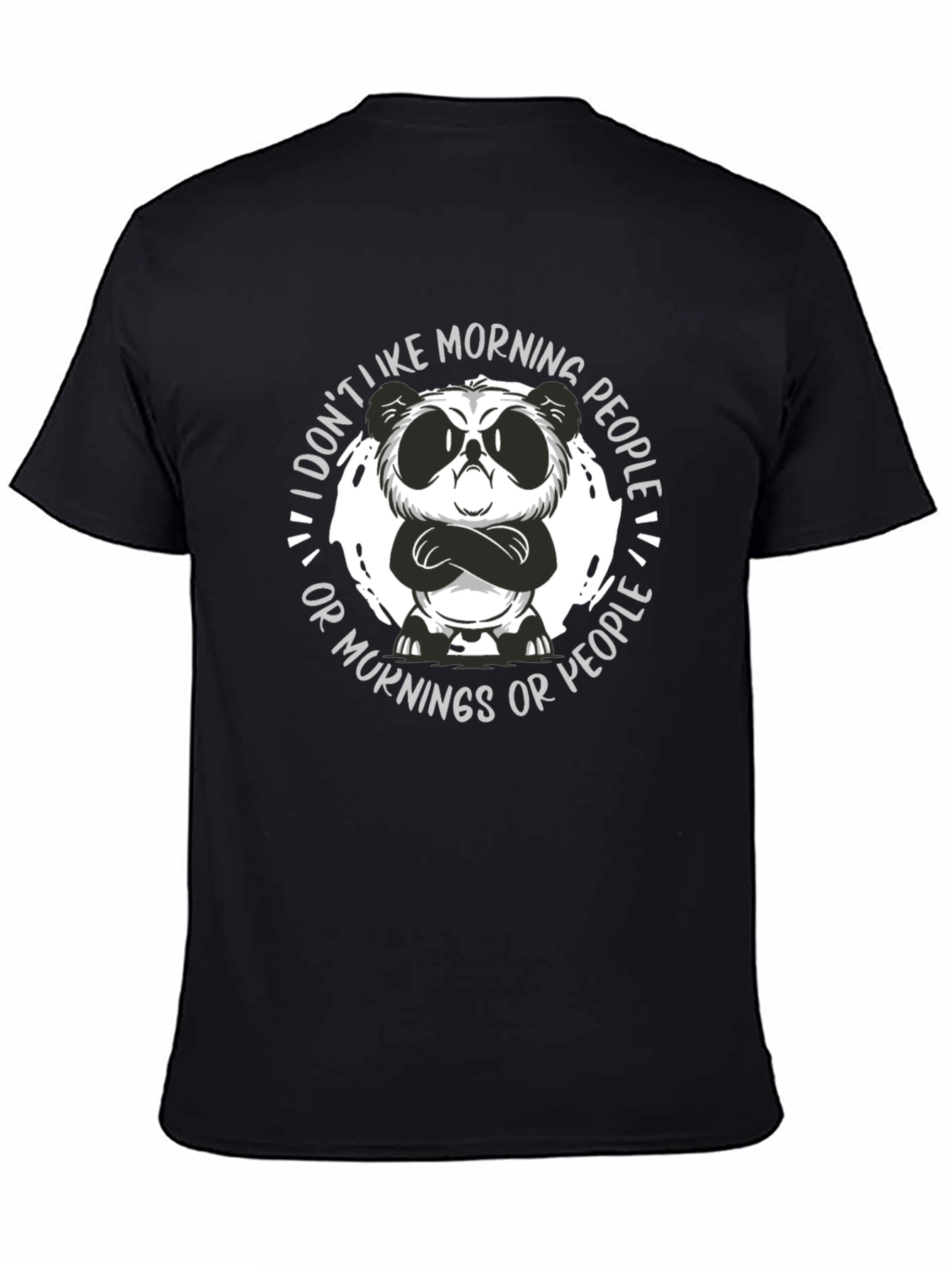 Grumpy Panda Morning People Graphic Tee