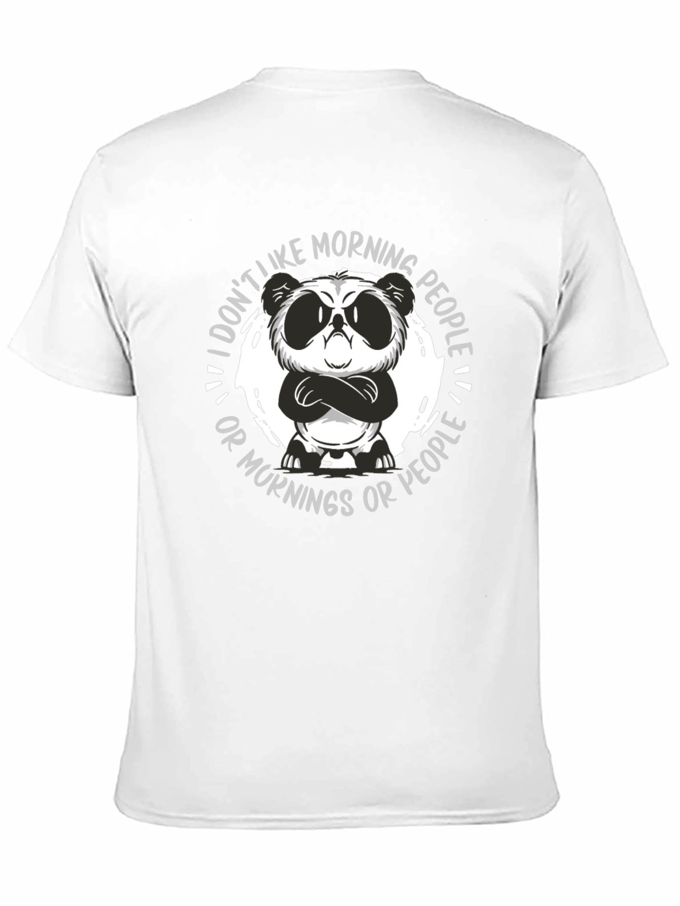 Grumpy Panda Morning People Graphic Tee