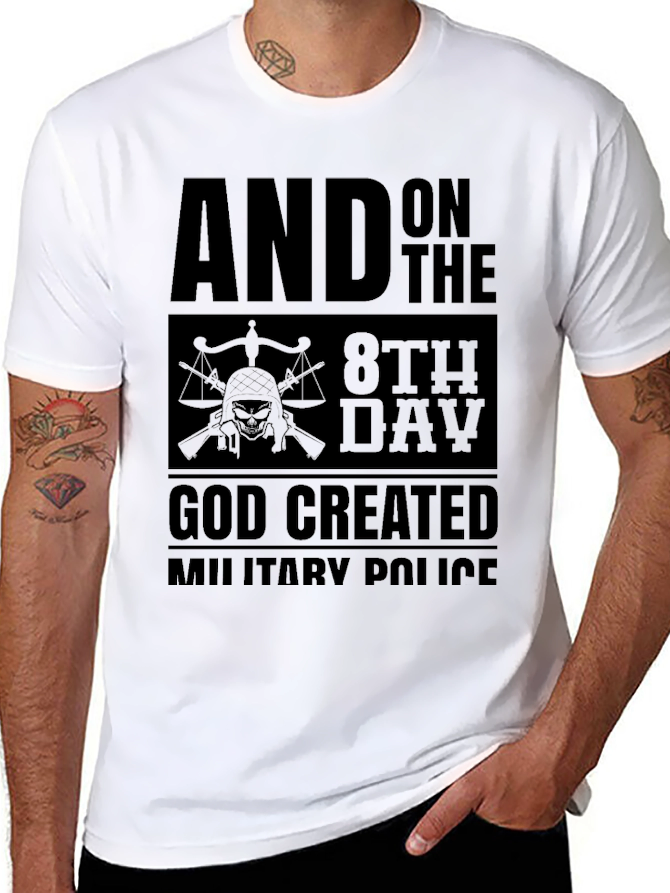 Military Police T-Shirt - And on the 8th Day