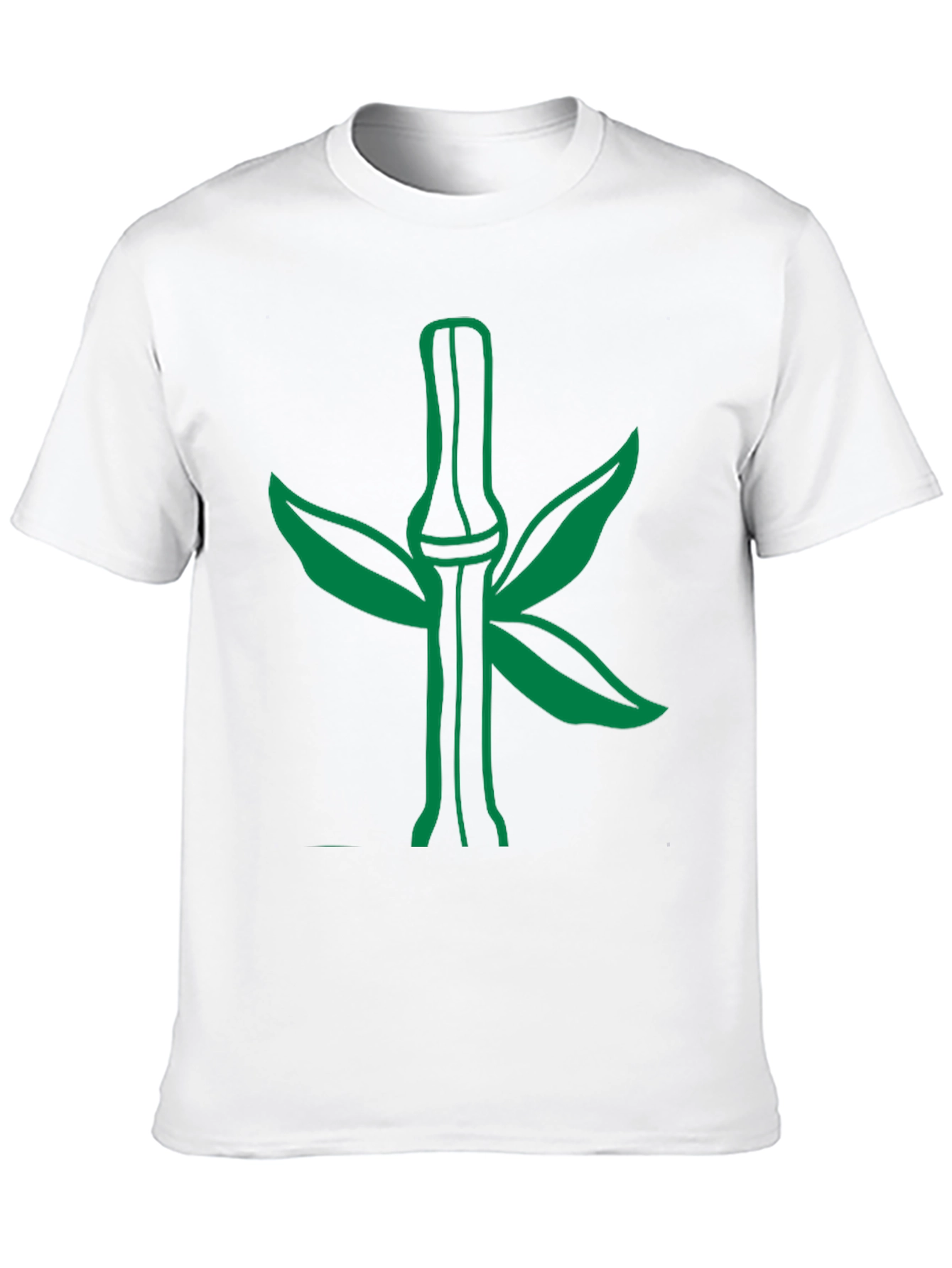 Green Bamboo Graphic Tee - Stylish Nature Design