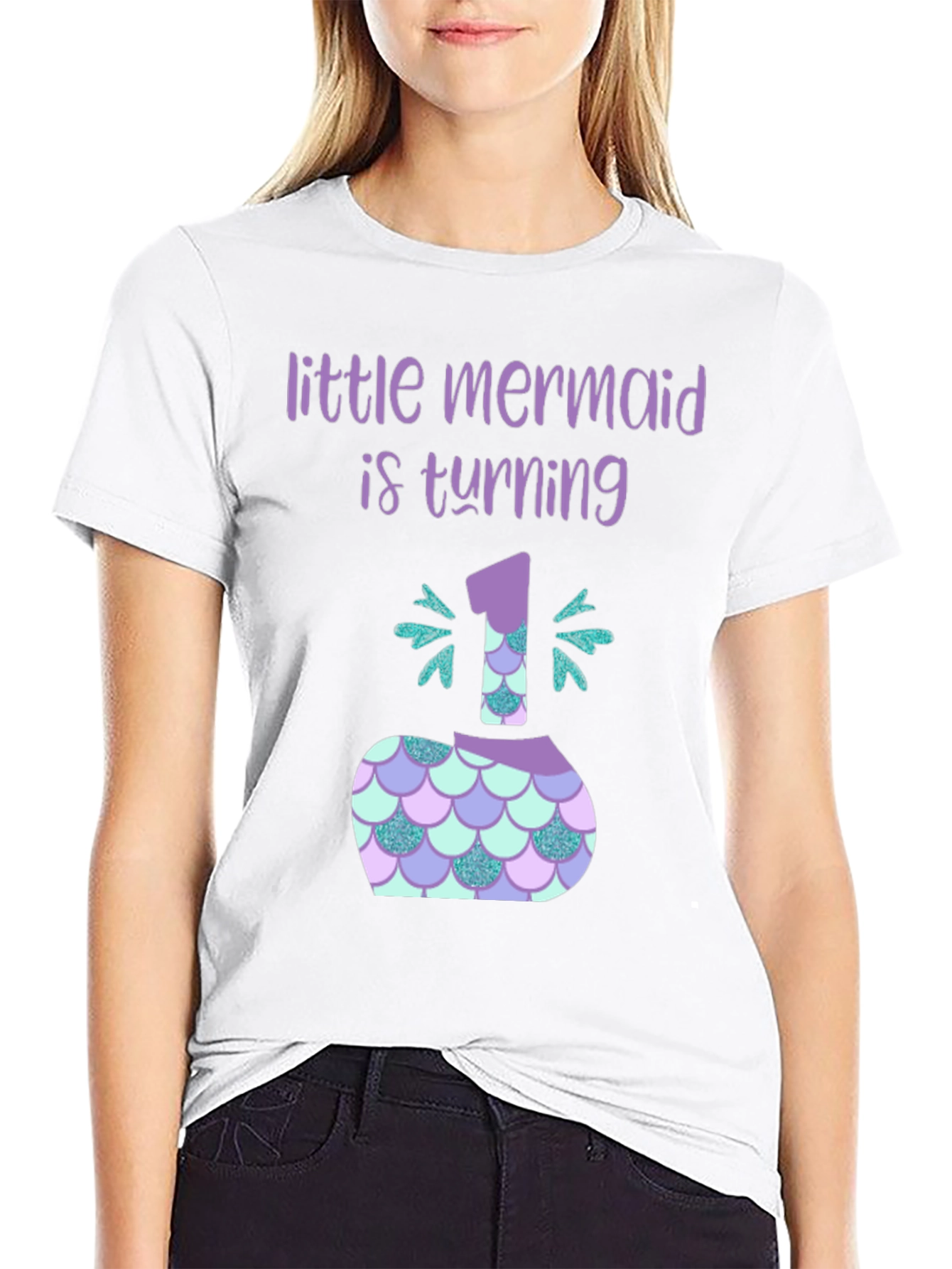 Little Mermaid 1st Birthday T-Shirt