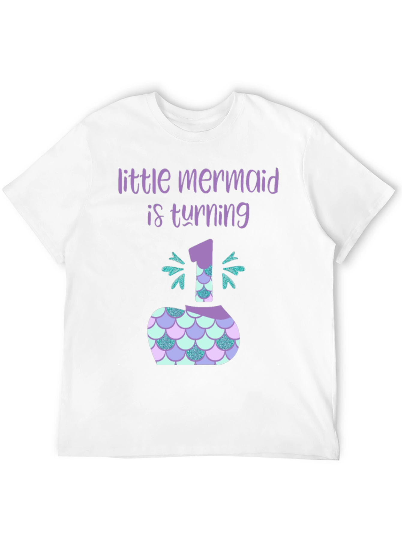 Little Mermaid 1st Birthday T-Shirt