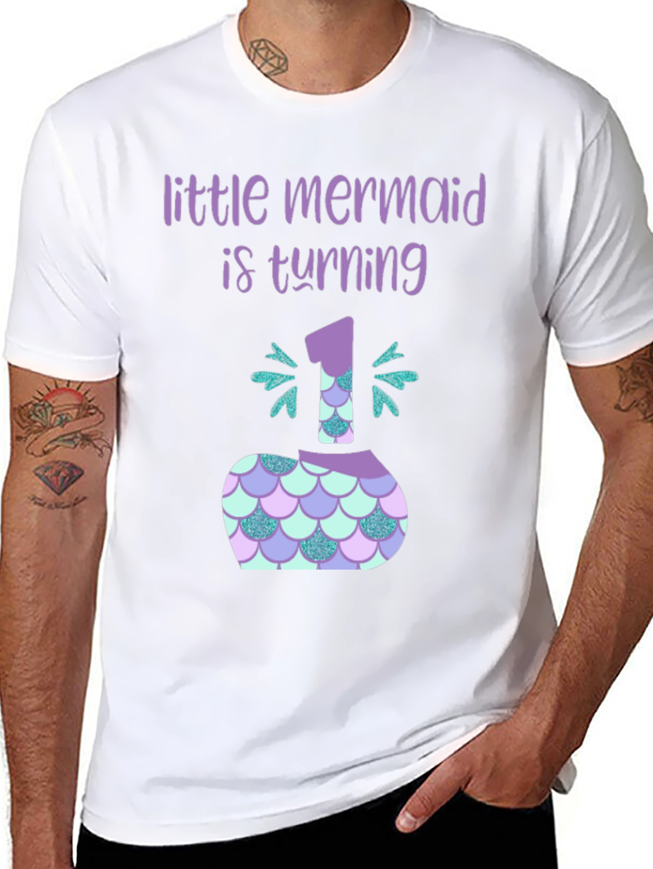 Little Mermaid 1st Birthday T-Shirt