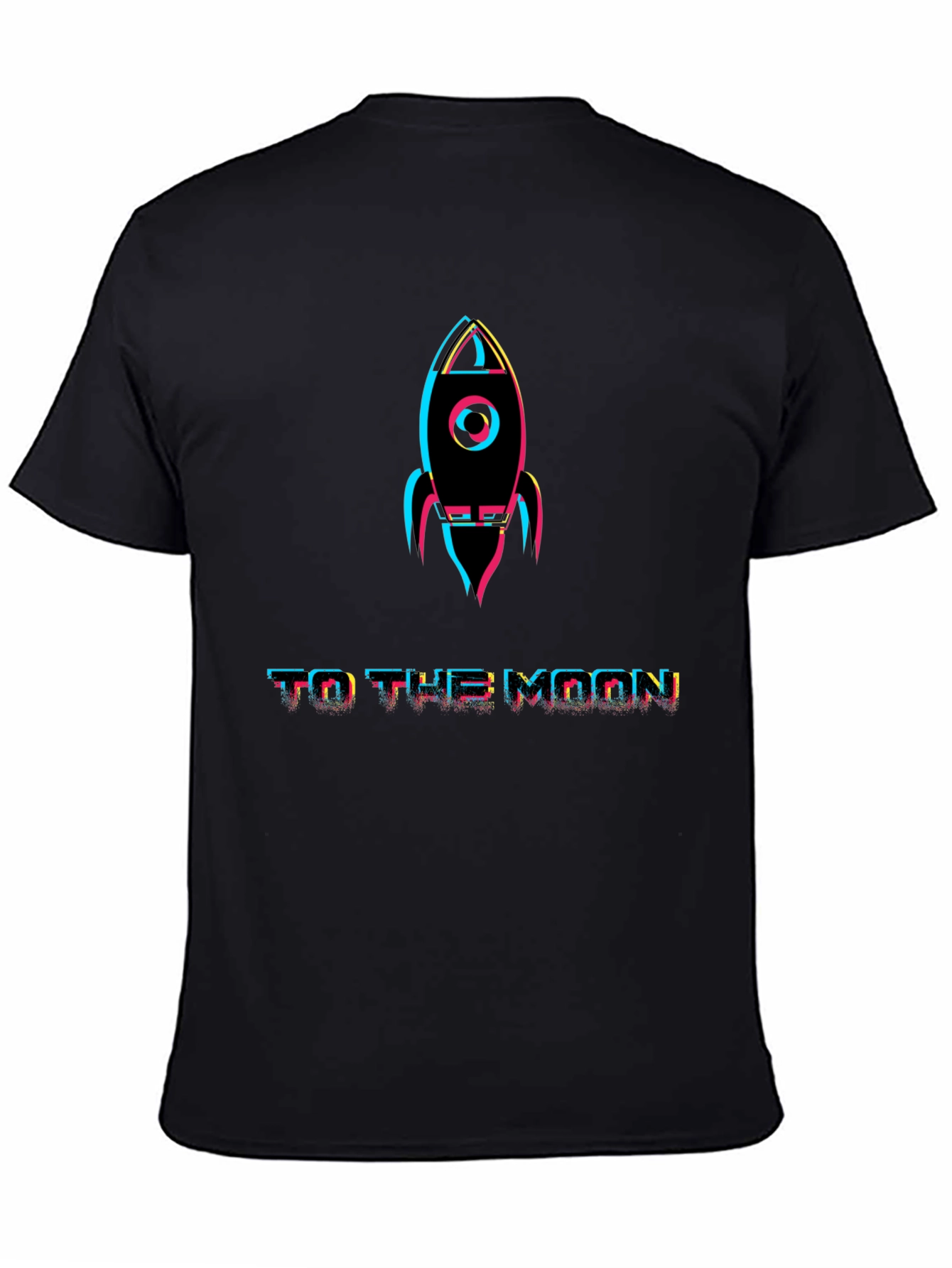 To The Moon Rocket Graphic T-Shirt