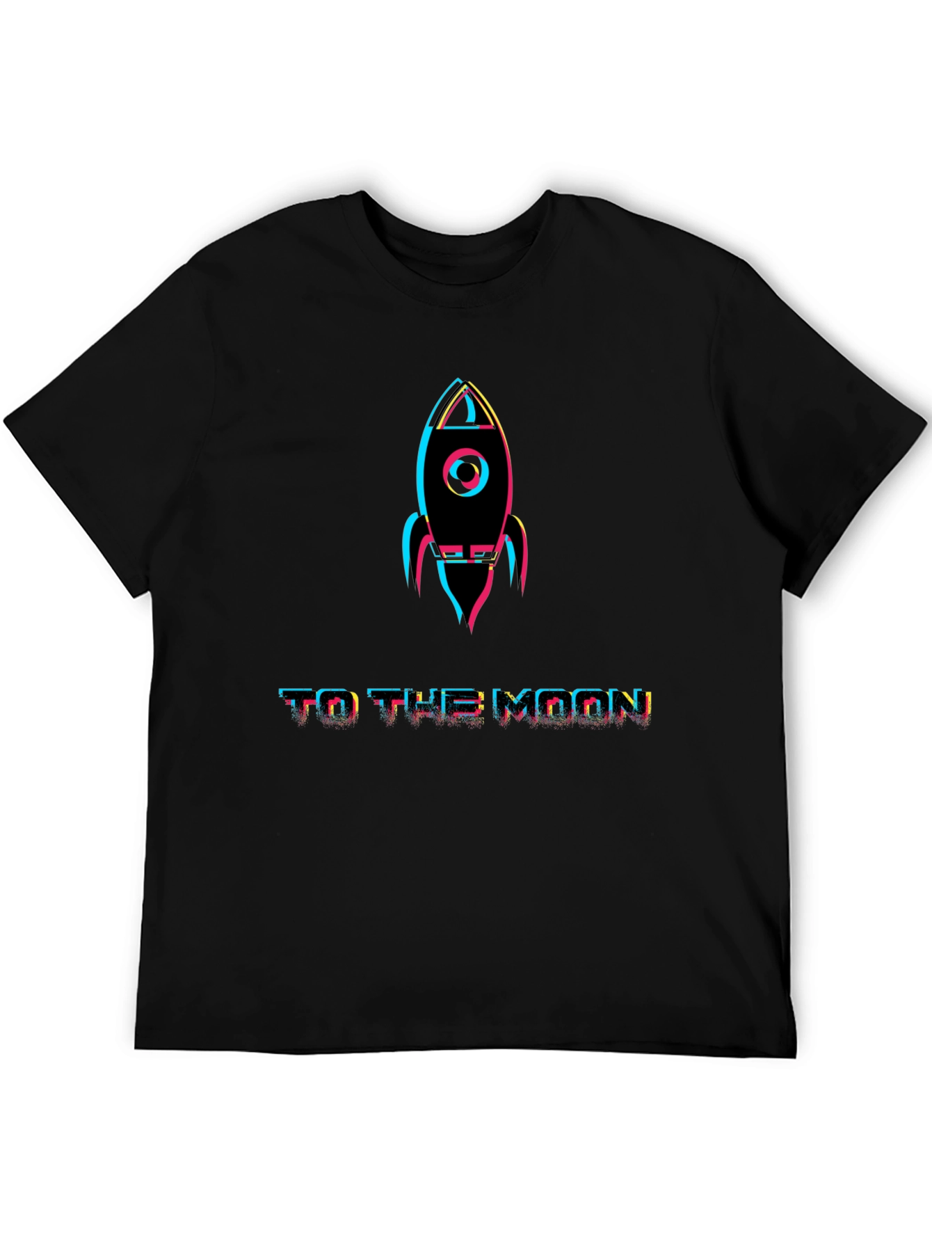 To The Moon Rocket Graphic T-Shirt