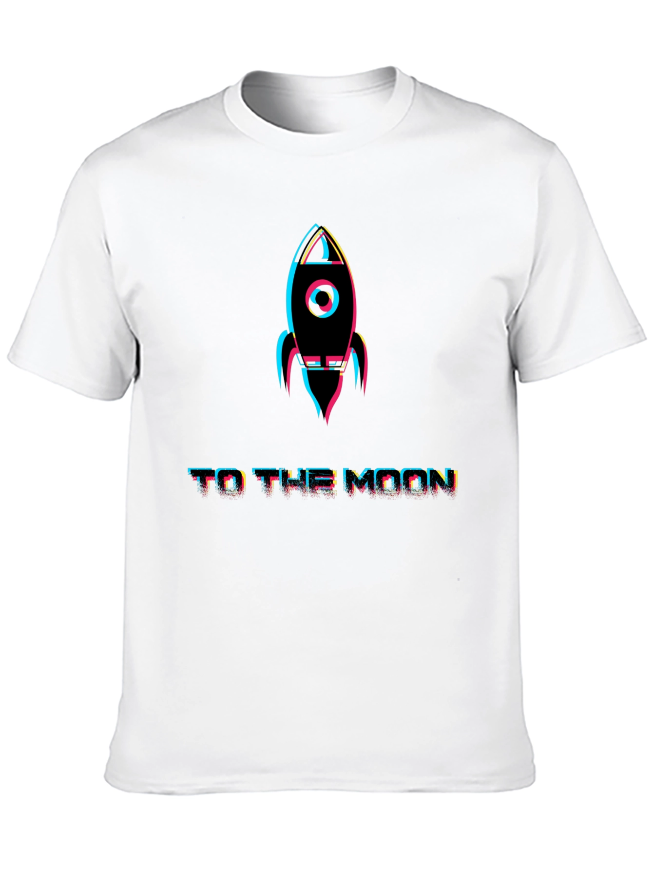 To The Moon Rocket Graphic T-Shirt