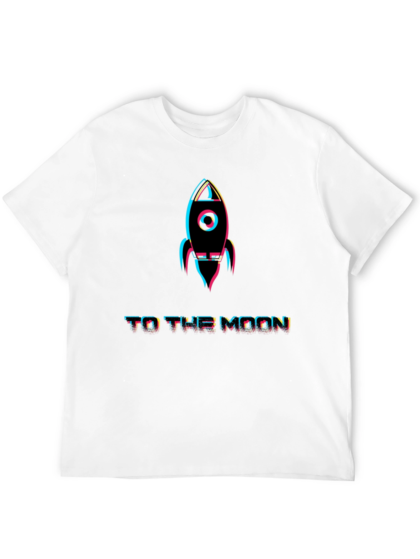 To The Moon Rocket Graphic T-Shirt