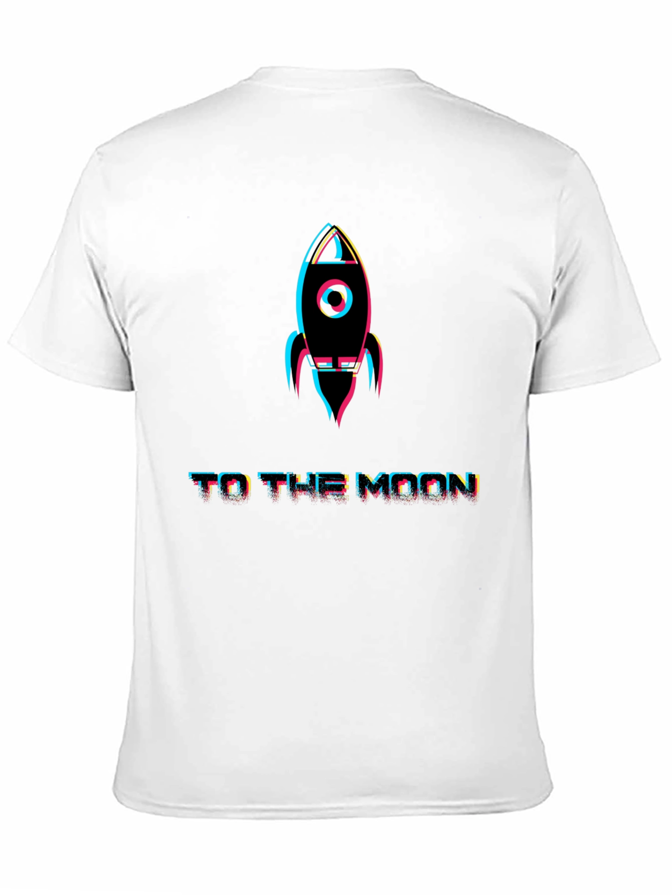 To The Moon Rocket Graphic T-Shirt