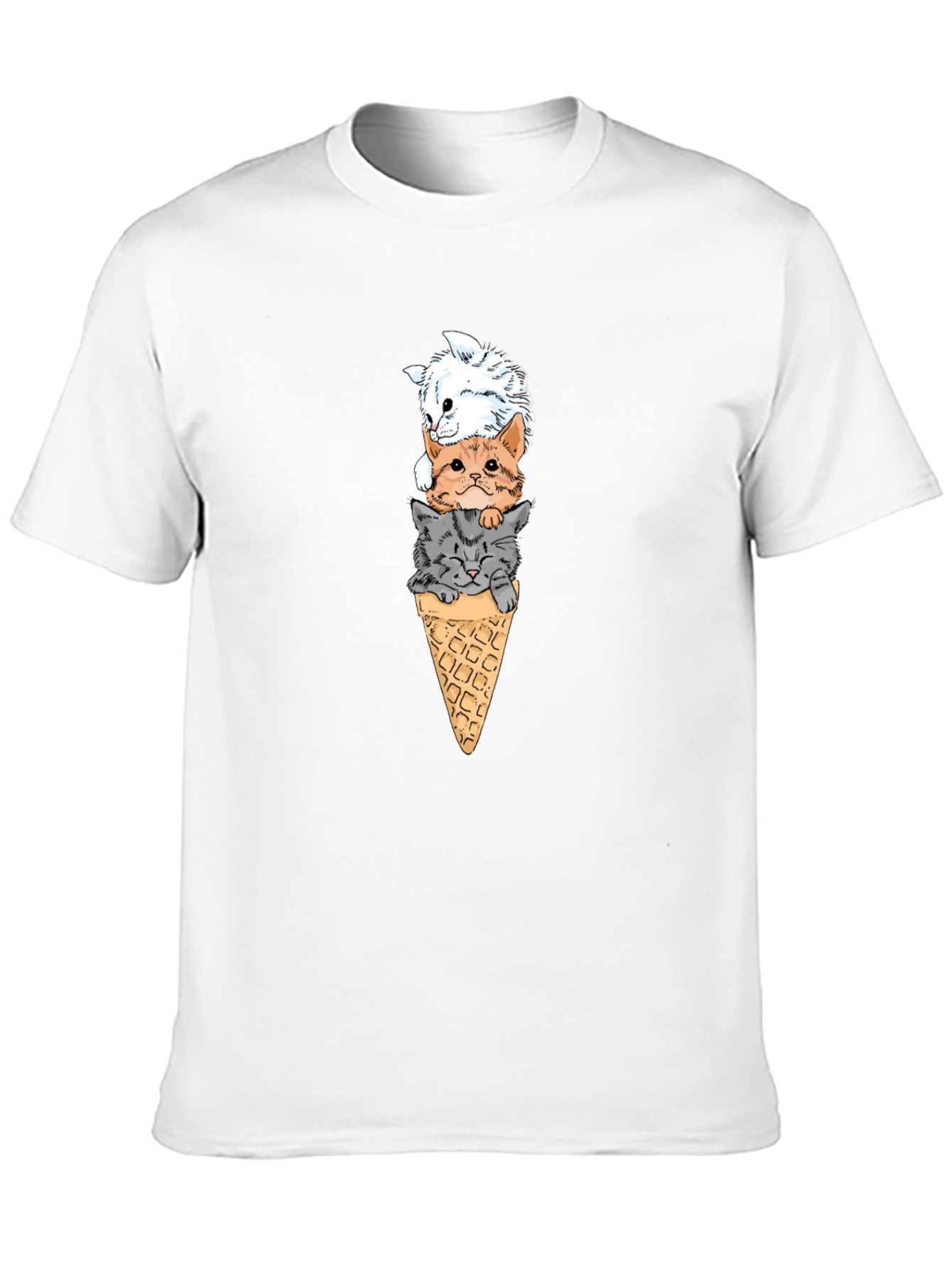 Cat Ice Cream Cone T-Shirt
