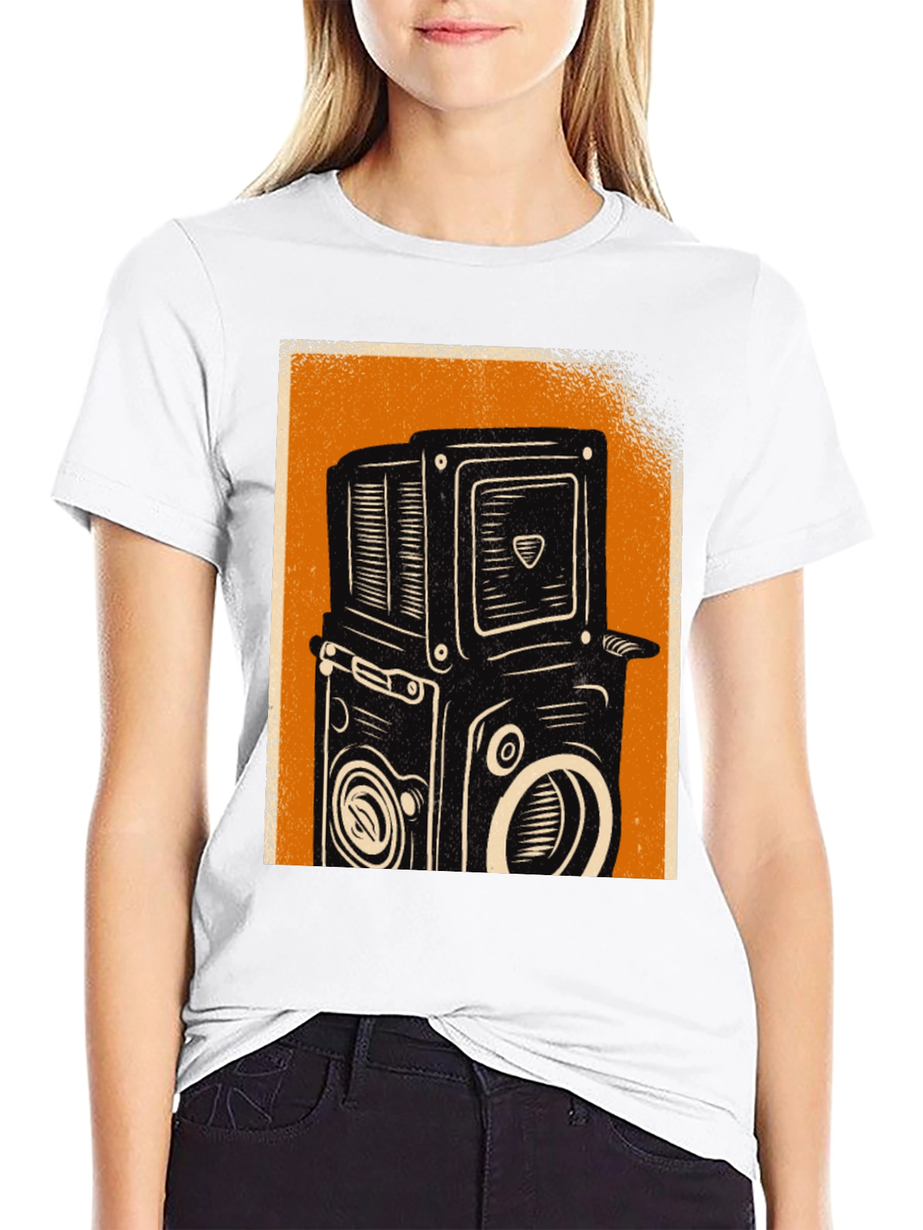 Retro Camera Graphic T-Shirt - Classic Style