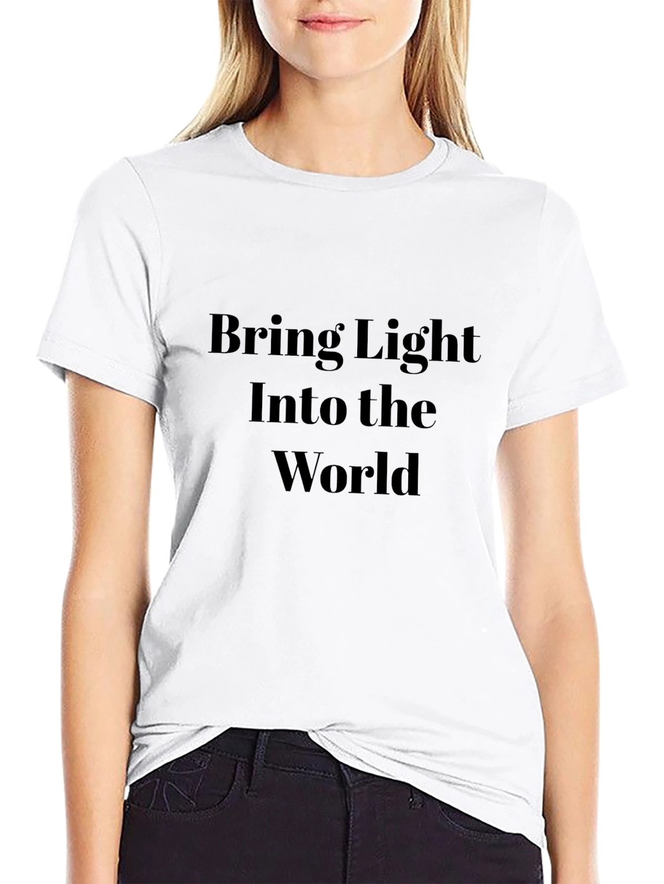 Bring Light Into the World Black T-Shirt