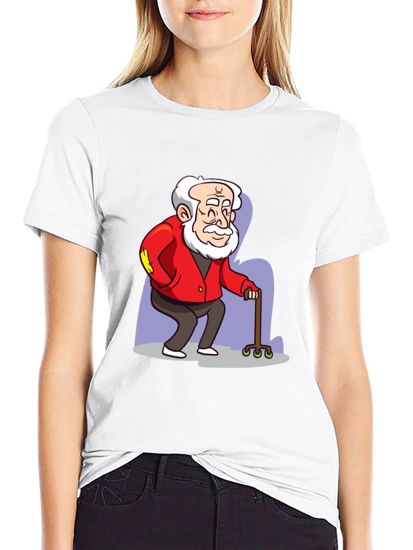 Cartoon Grandpa Graphic Tee